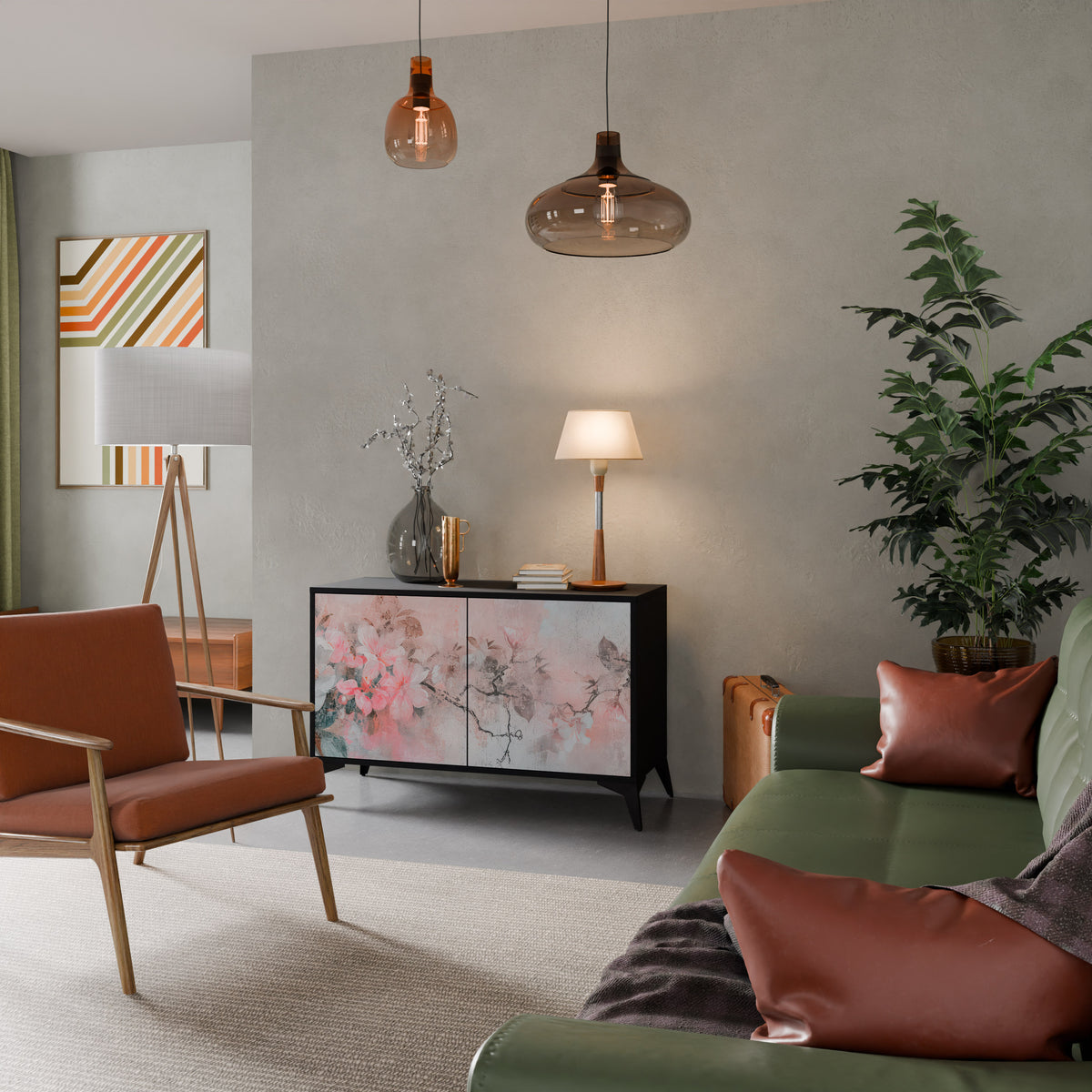 CHERRY BLOSSOM Μπουφές 2-θυρών