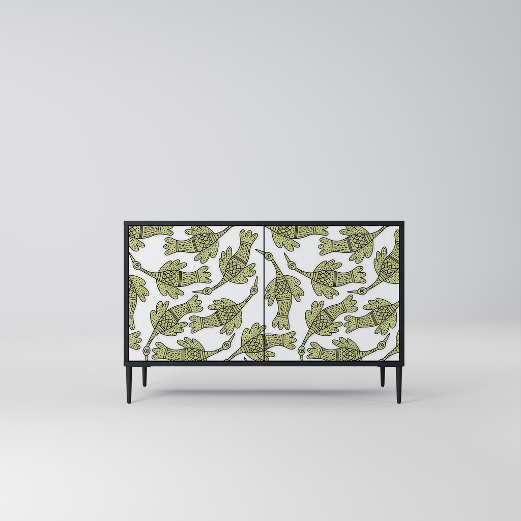 SEEDLING SONGBIRD 2-Door Sideboard in Black Finish