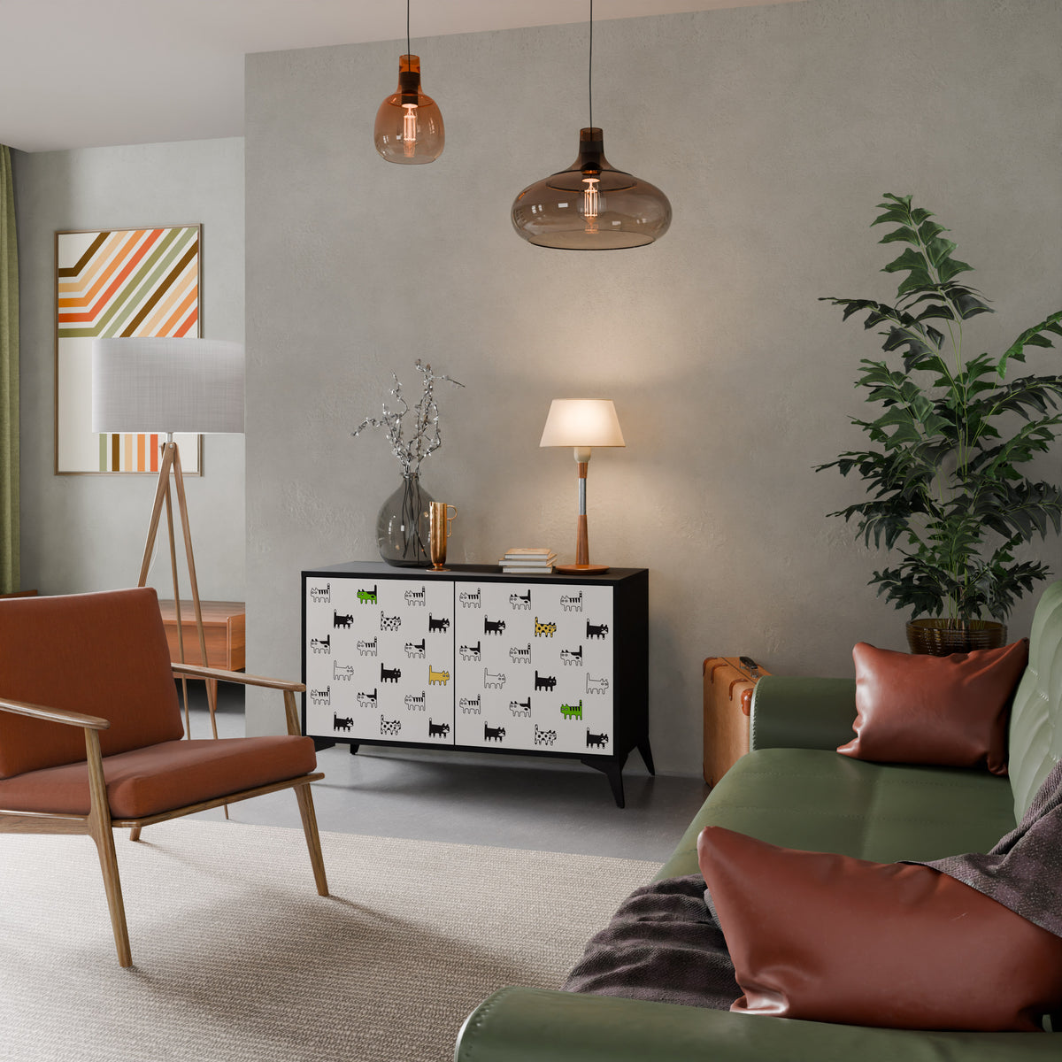 CATS COMPILATION Μπουφές 2-θυρών