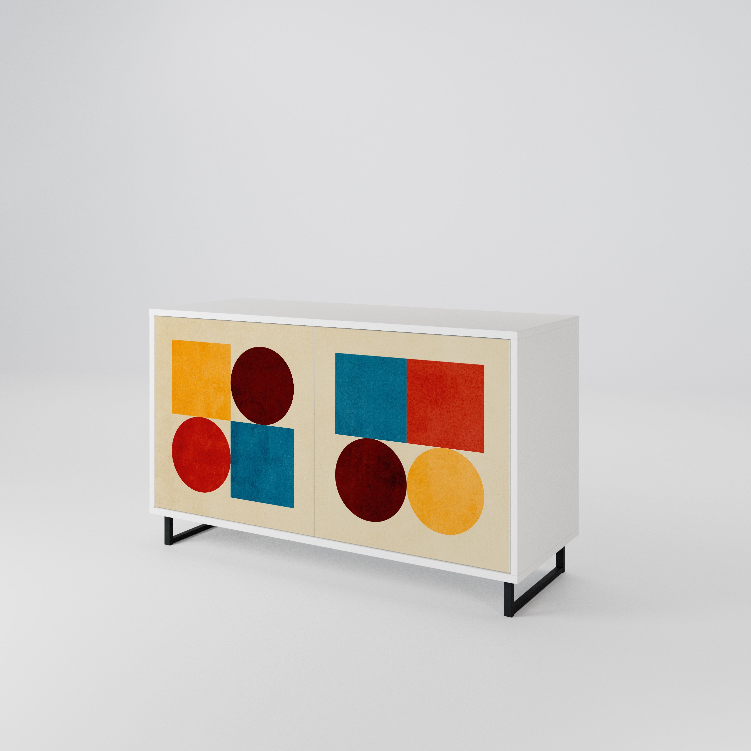 GEOMETRIC PUZZLE Μπουφές 2-θυρών