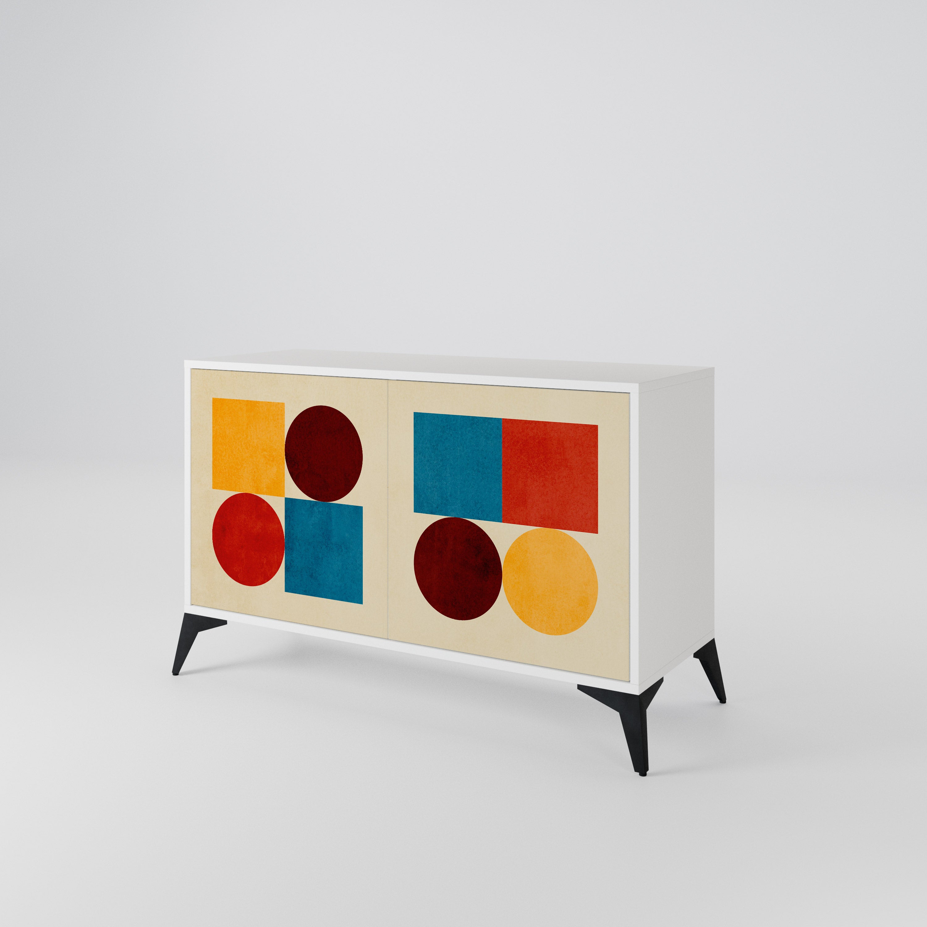 GEOMETRIC PUZZLE Μπουφές 2-θυρών
