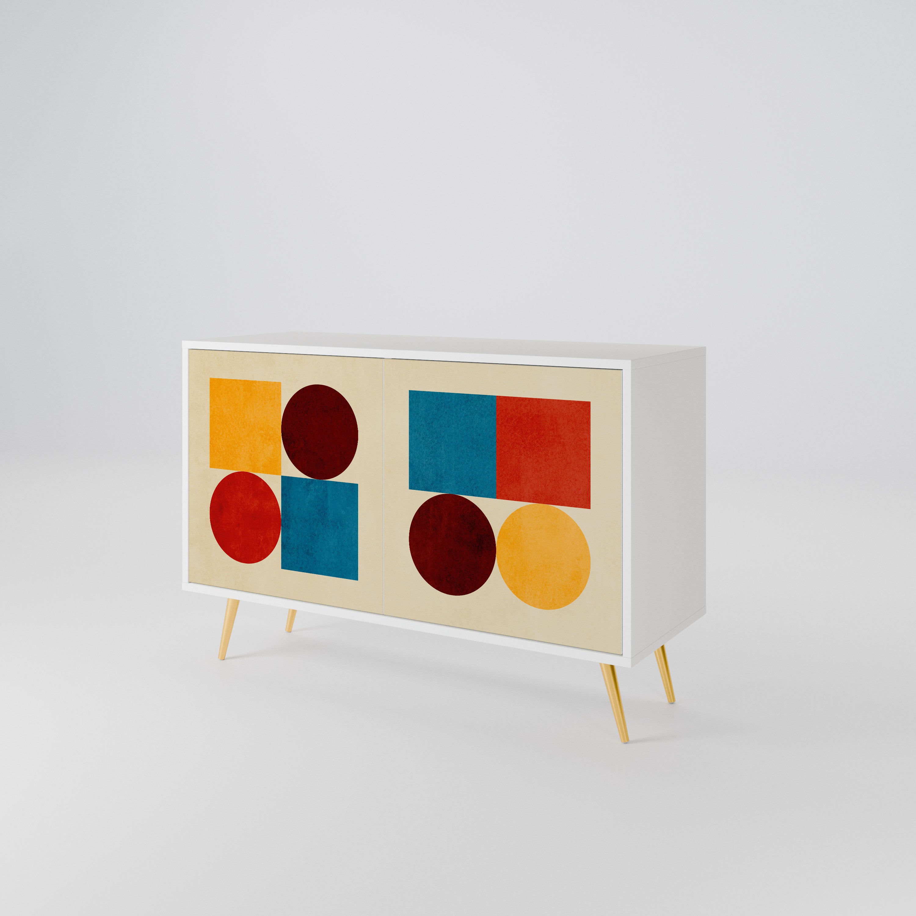 GEOMETRIC PUZZLE Μπουφές 2-θυρών