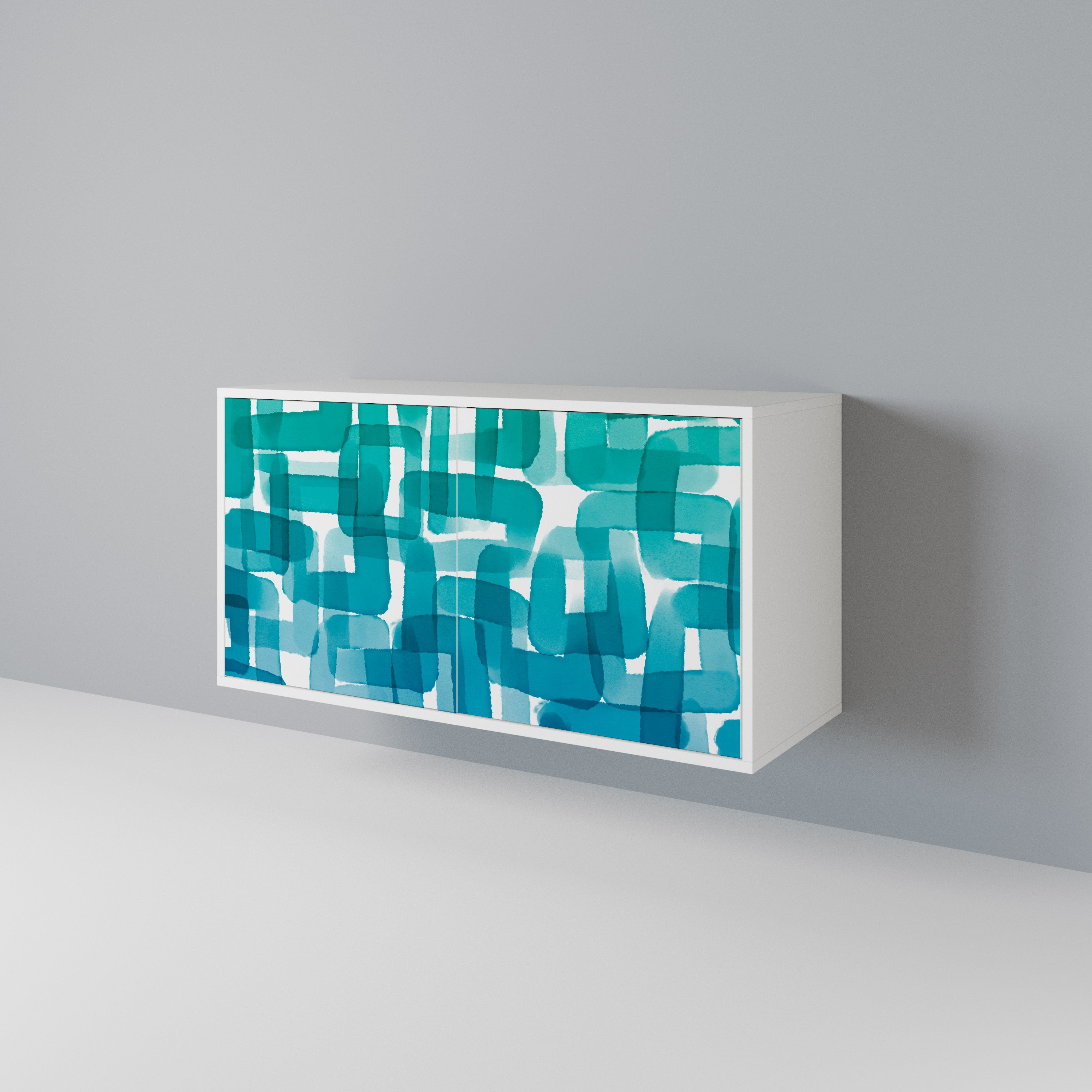 TURQUOISE RECTANGLES Μπουφές 2-θυρών