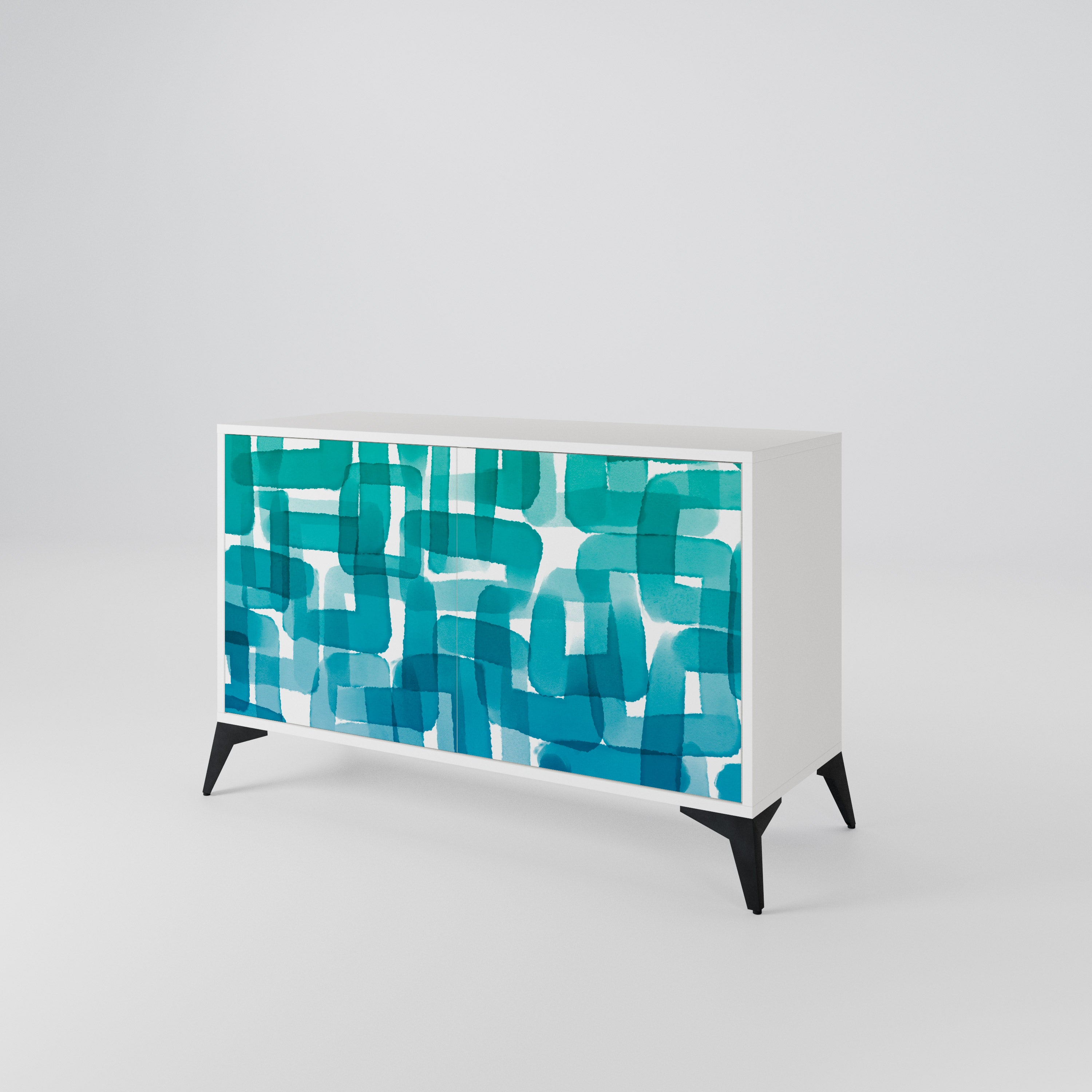 TURQUOISE RECTANGLES Μπουφές 2-θυρών