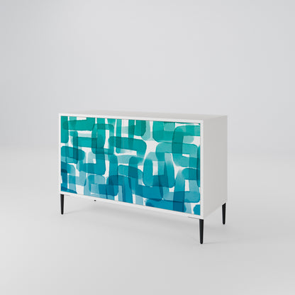 TURQUOISE RECTANGLES Μπουφές 2-θυρών