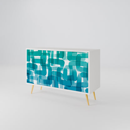 TURQUOISE RECTANGLES Μπουφές 2-θυρών