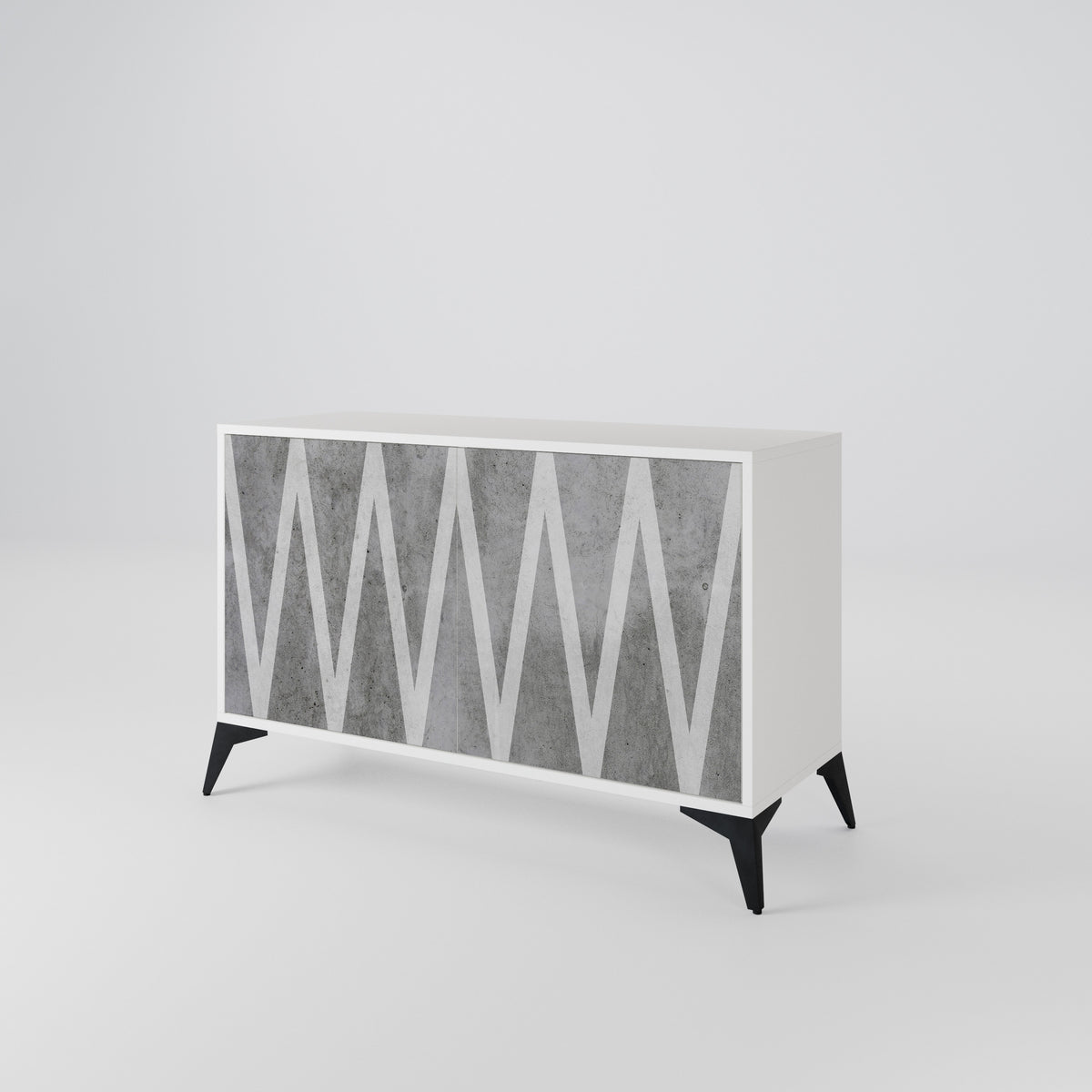 SOLID ZIG ZAG 2-Door Sideboard