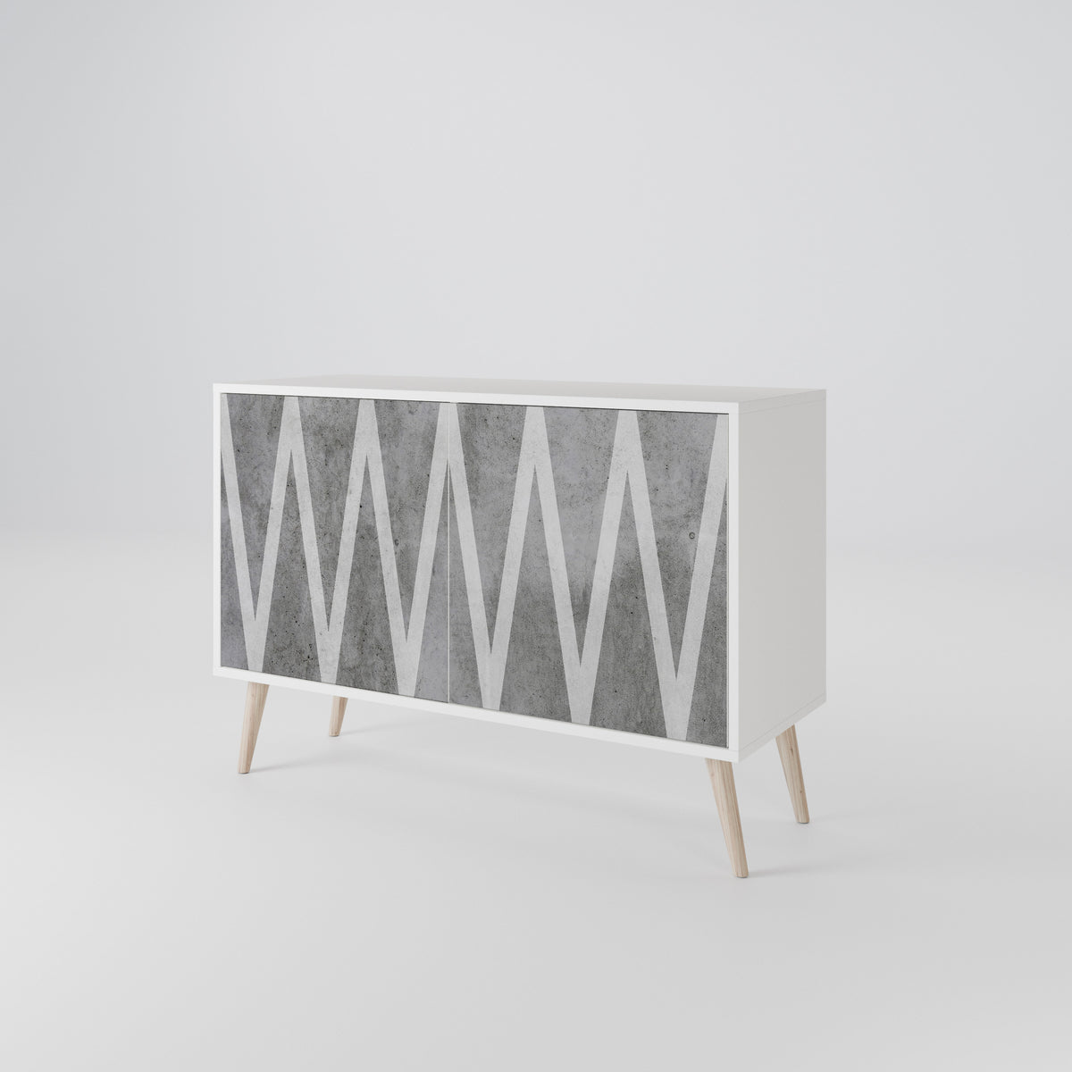 SOLID ZIG ZAG 2-Door Sideboard