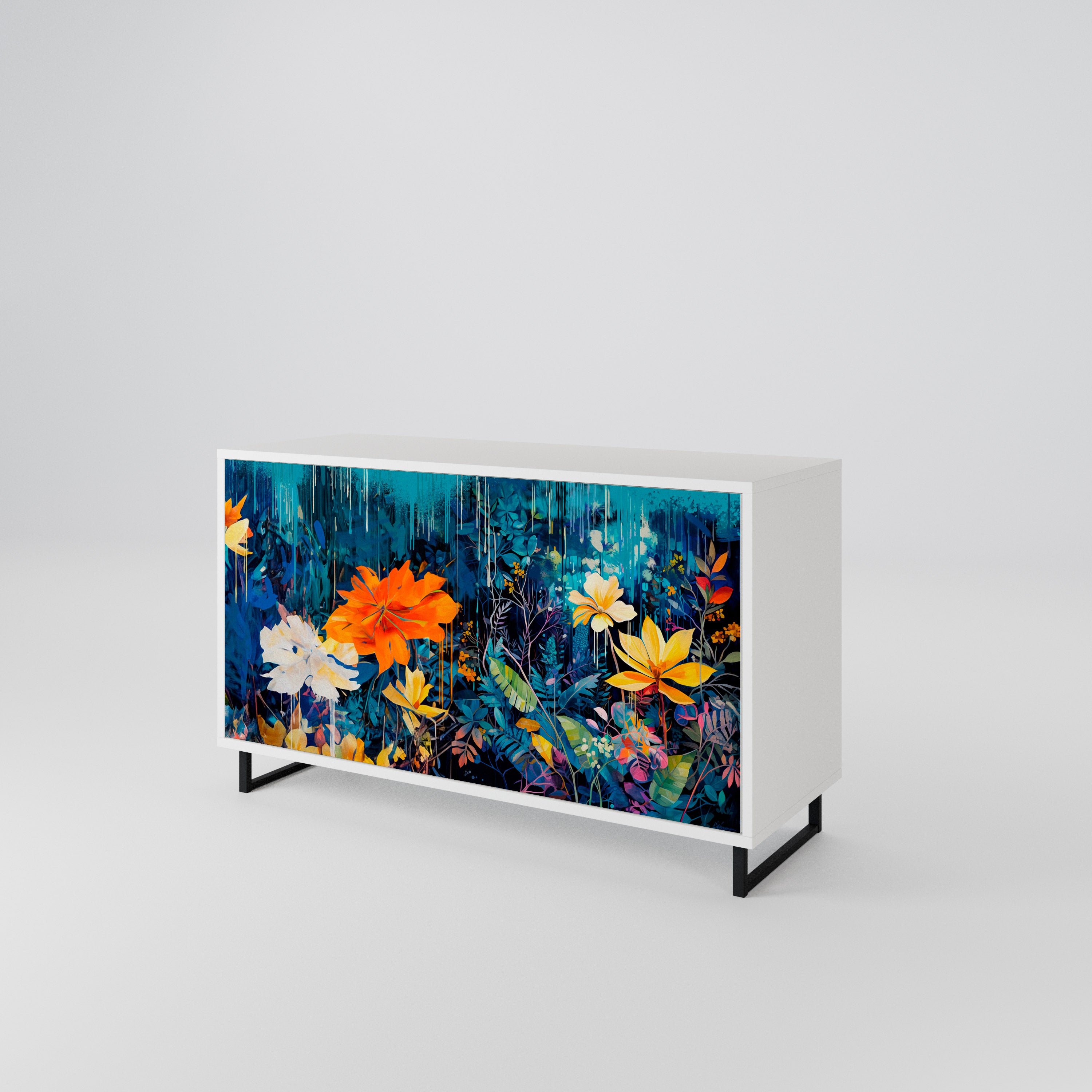 MIDNIGHT BLOSSOM 2-Door Sideboard