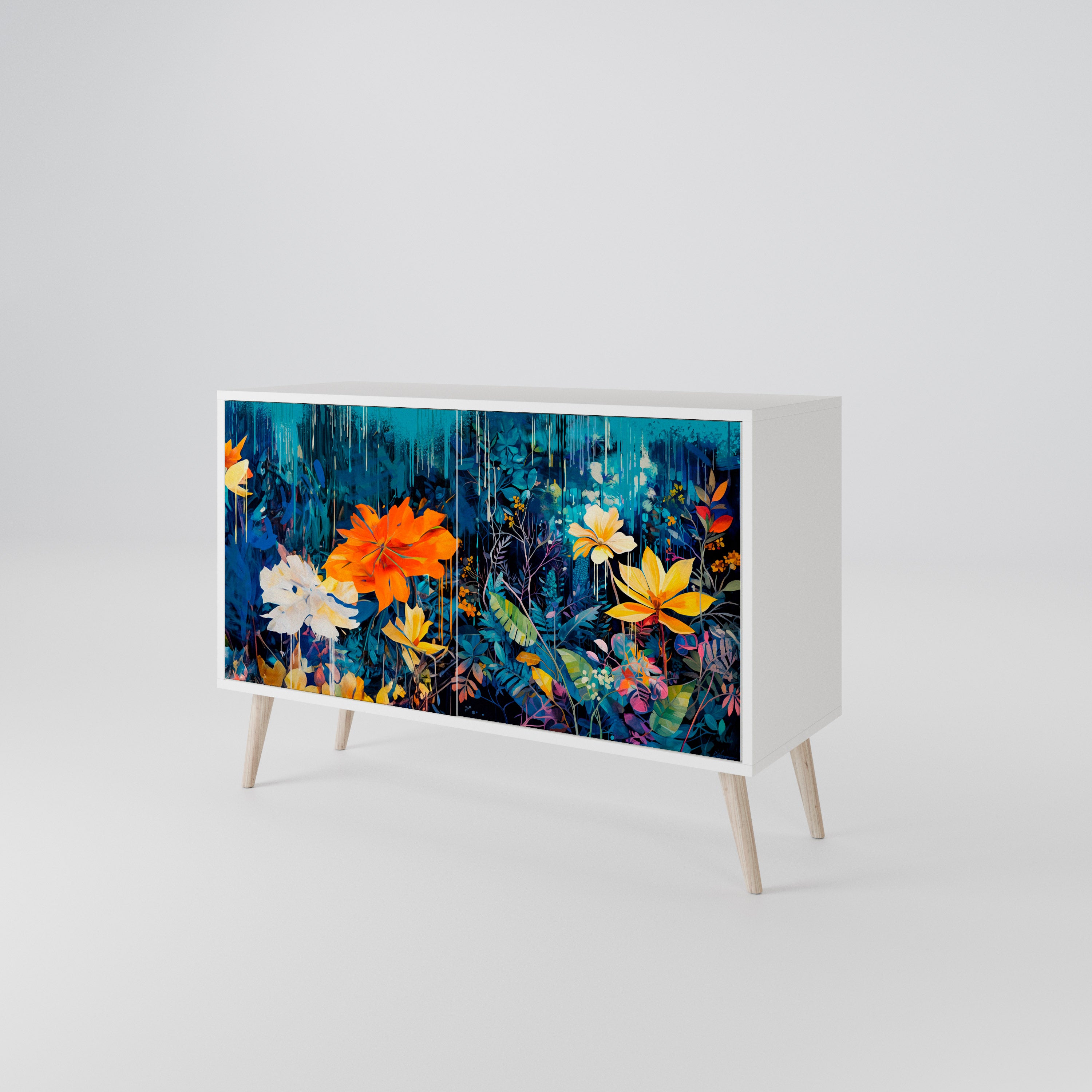 MIDNIGHT BLOSSOM 2-Door Sideboard