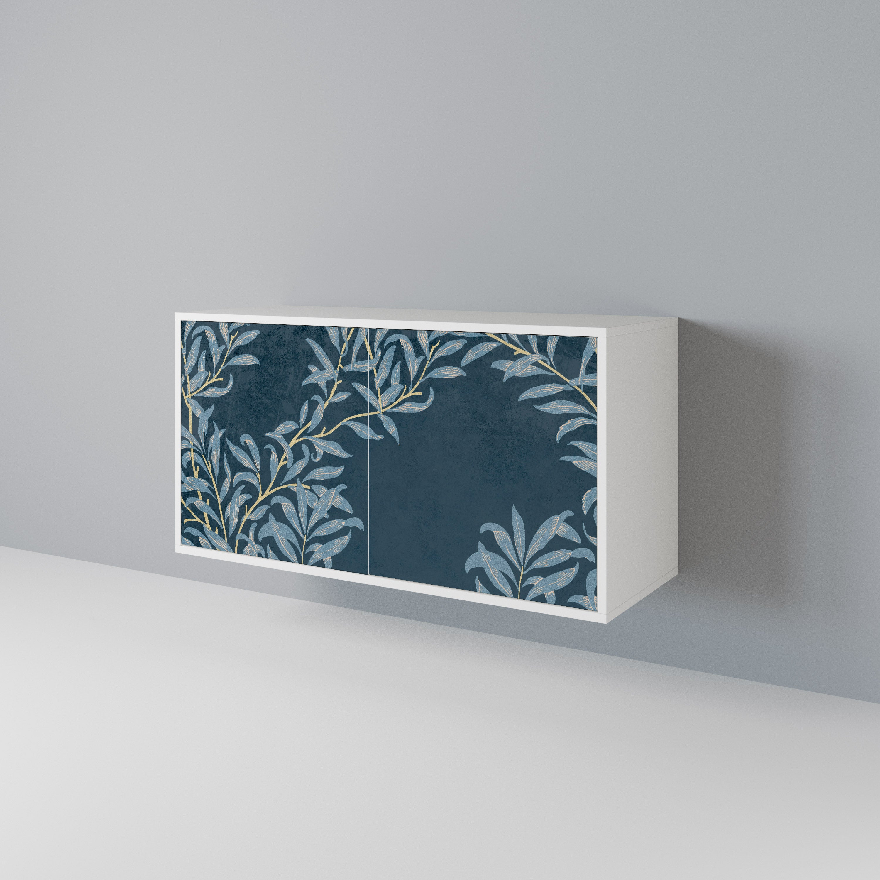 BLUE LEAVES 2-Door Sideboard