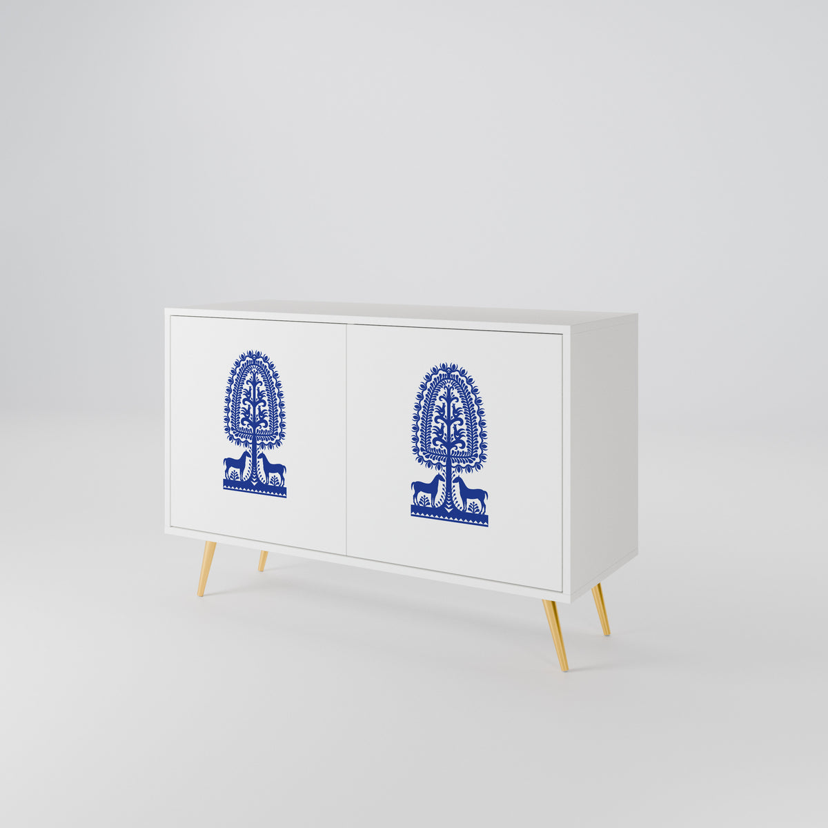 POLISH FOLK ART Μπουφές 2-θυρών