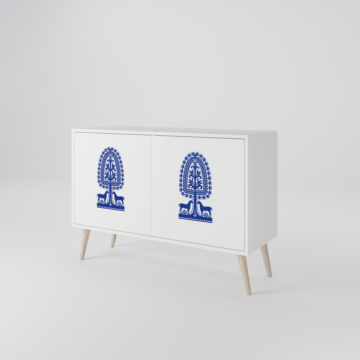 POLISH FOLK ART Μπουφές 2-θυρών