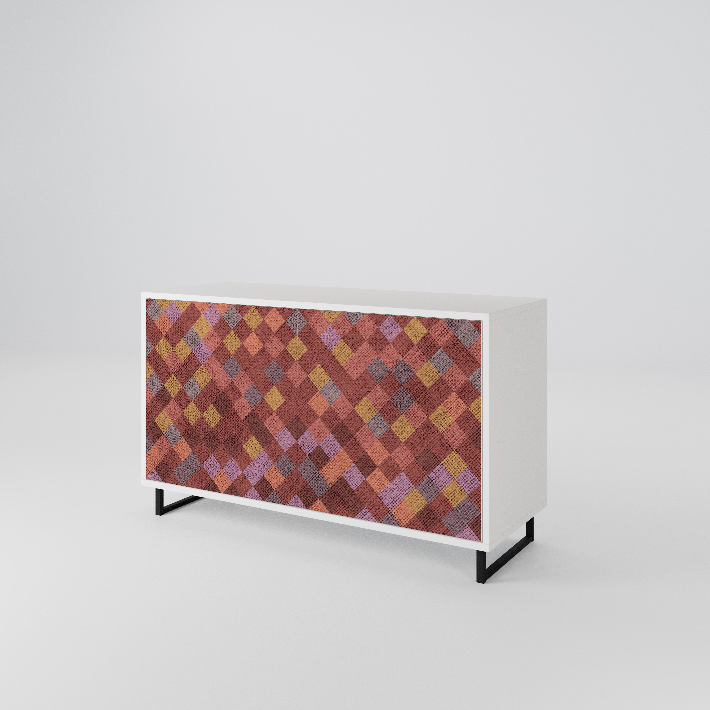 PAINTED SQUARES Μπουφές 2-θυρών
