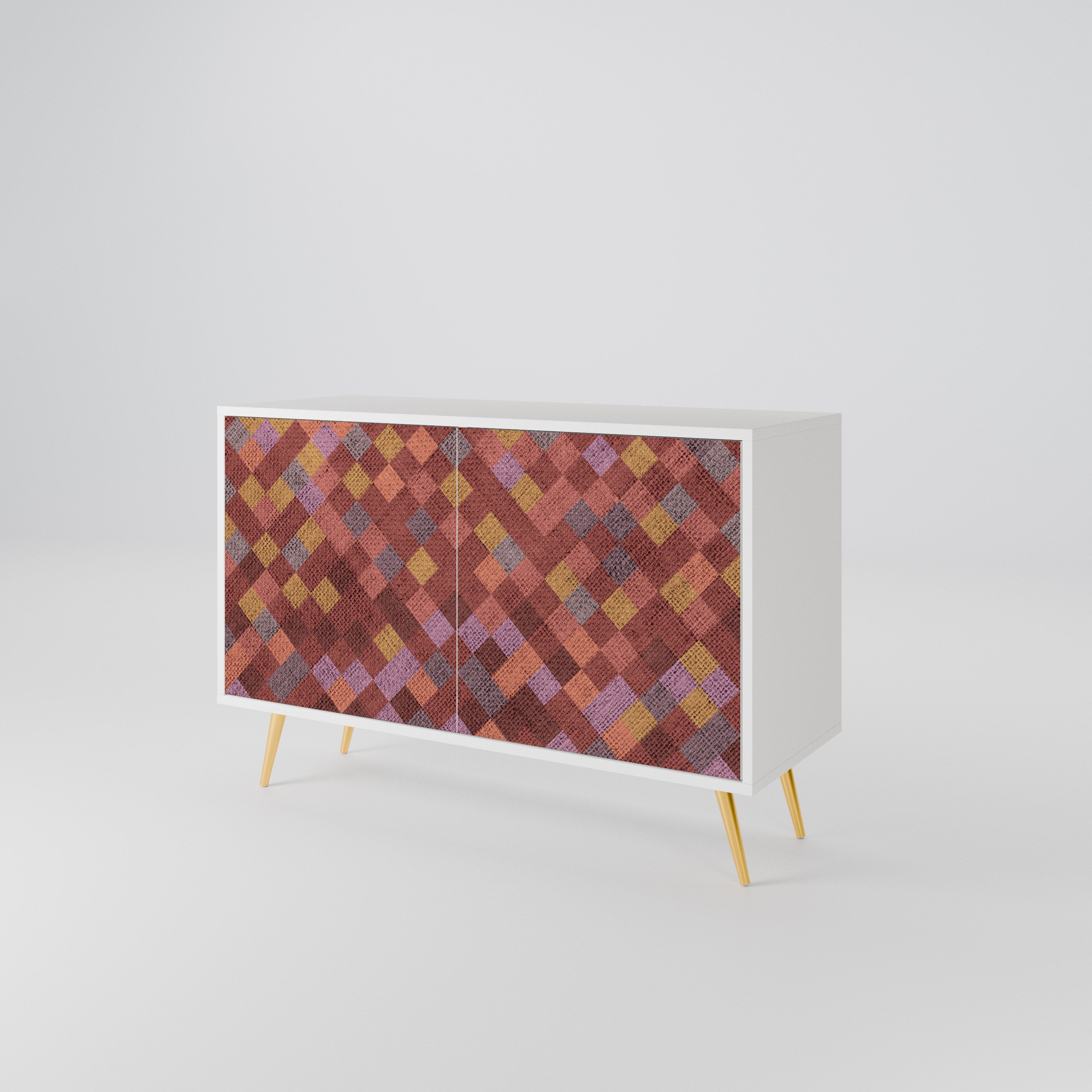 PAINTED SQUARES Μπουφές 2-θυρών