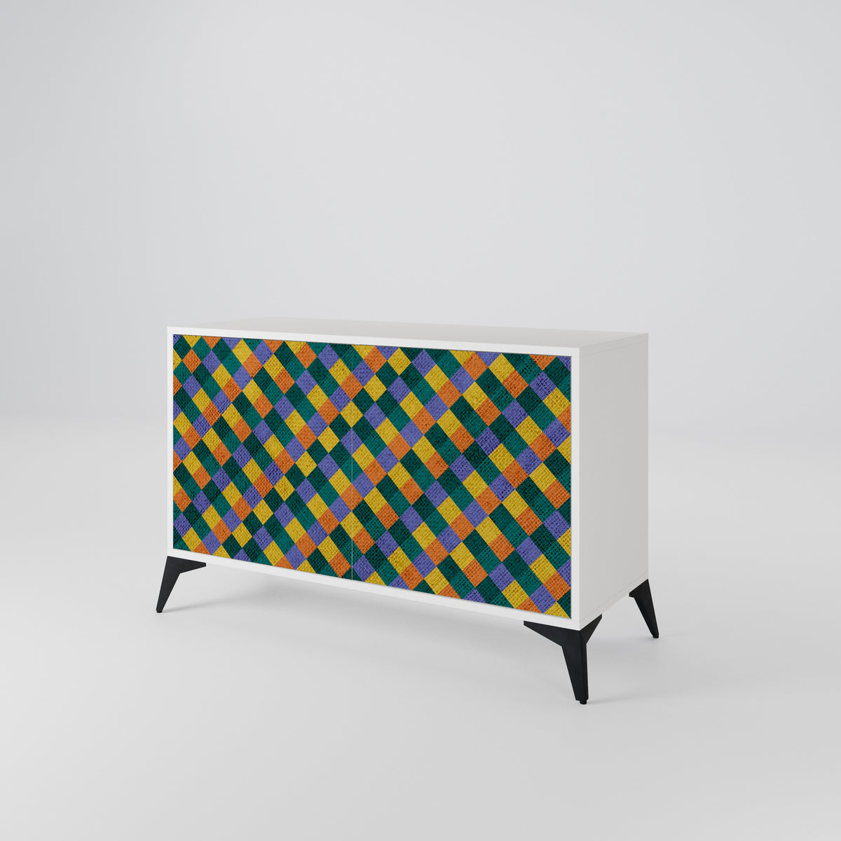 PAINTED SQUARES MIX Μπουφές 2-θυρών