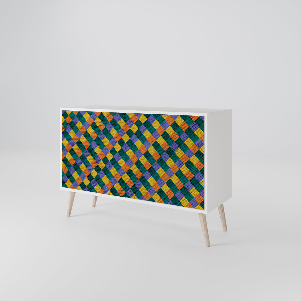 PAINTED SQUARES MIX Μπουφές 2-θυρών