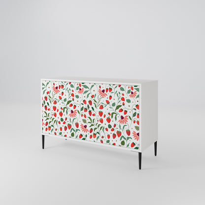 FLOWERS AND STRAWBERRIES Μπουφές 2-θυρών