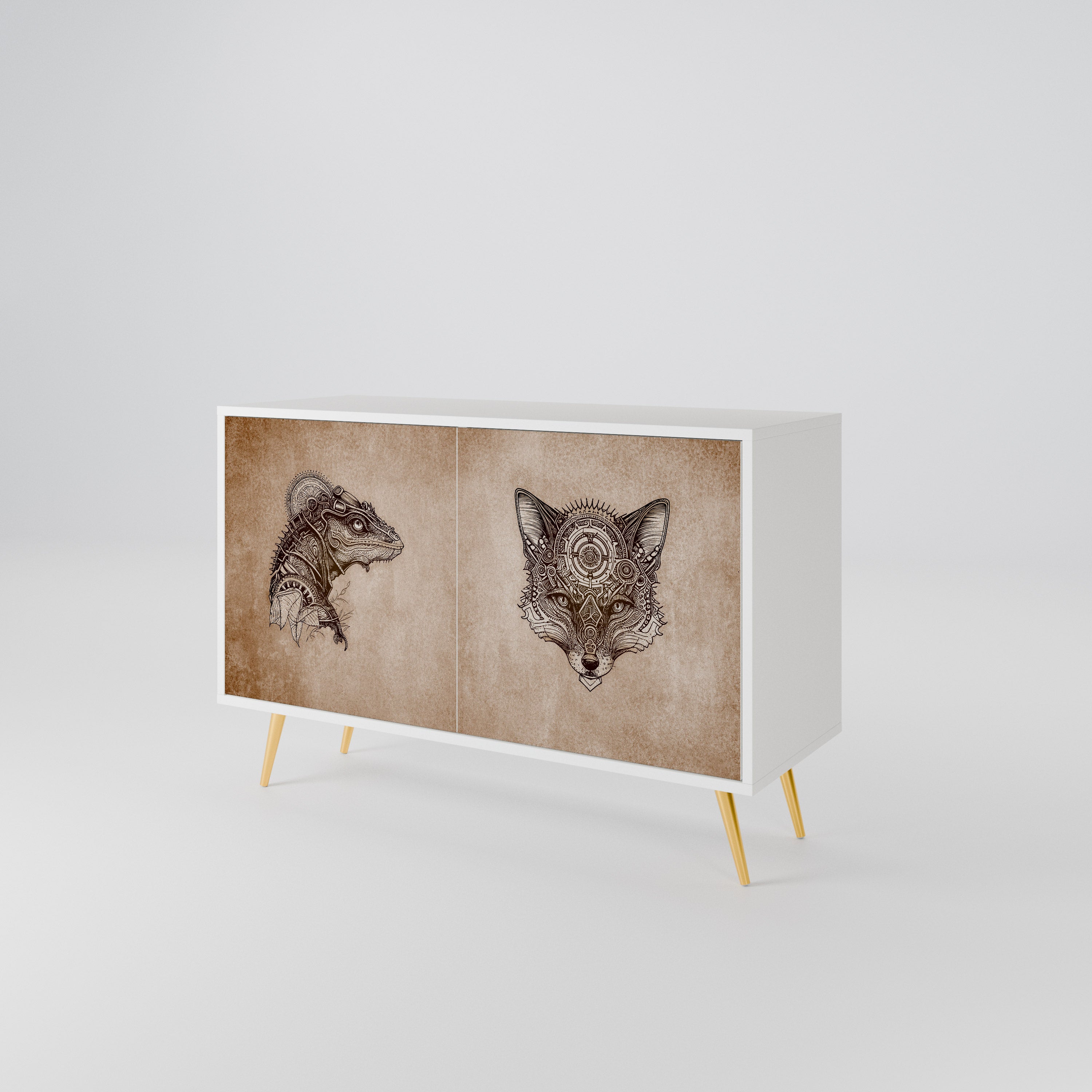 STEAMPUNK CLAN 2-Door Sideboard