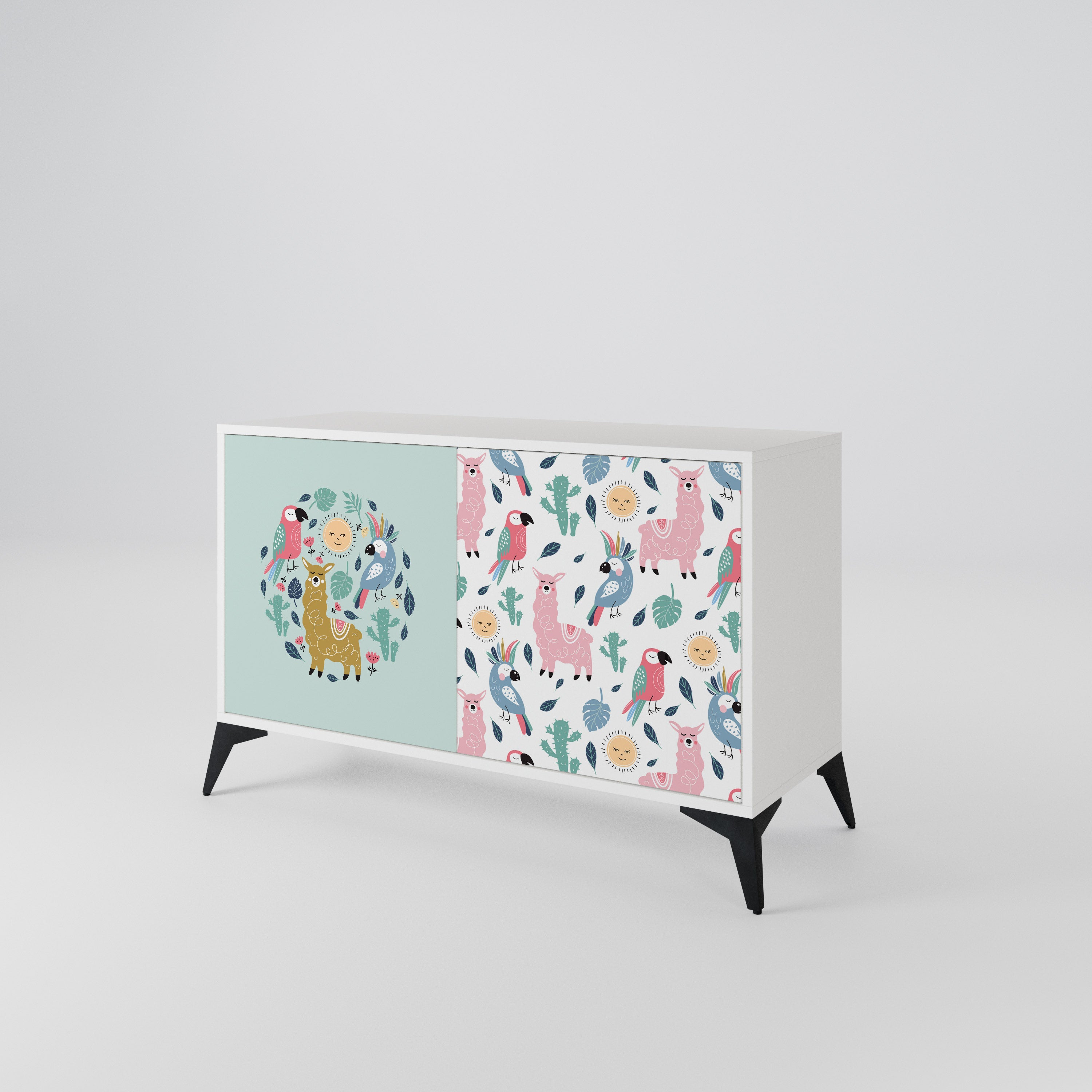 COLORFUL ALPACAS 2-Door Sideboard