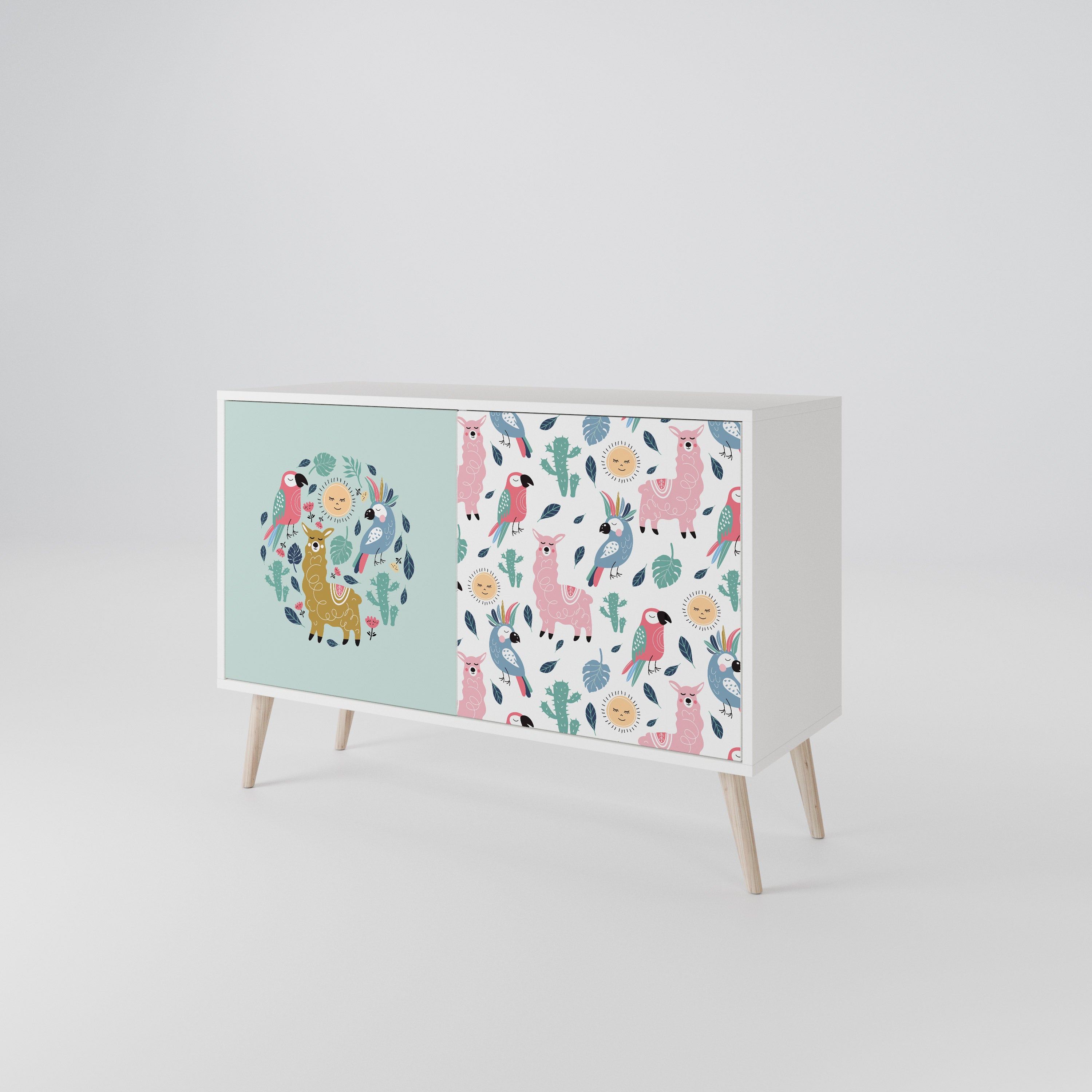 COLORFUL ALPACAS 2-Door Sideboard