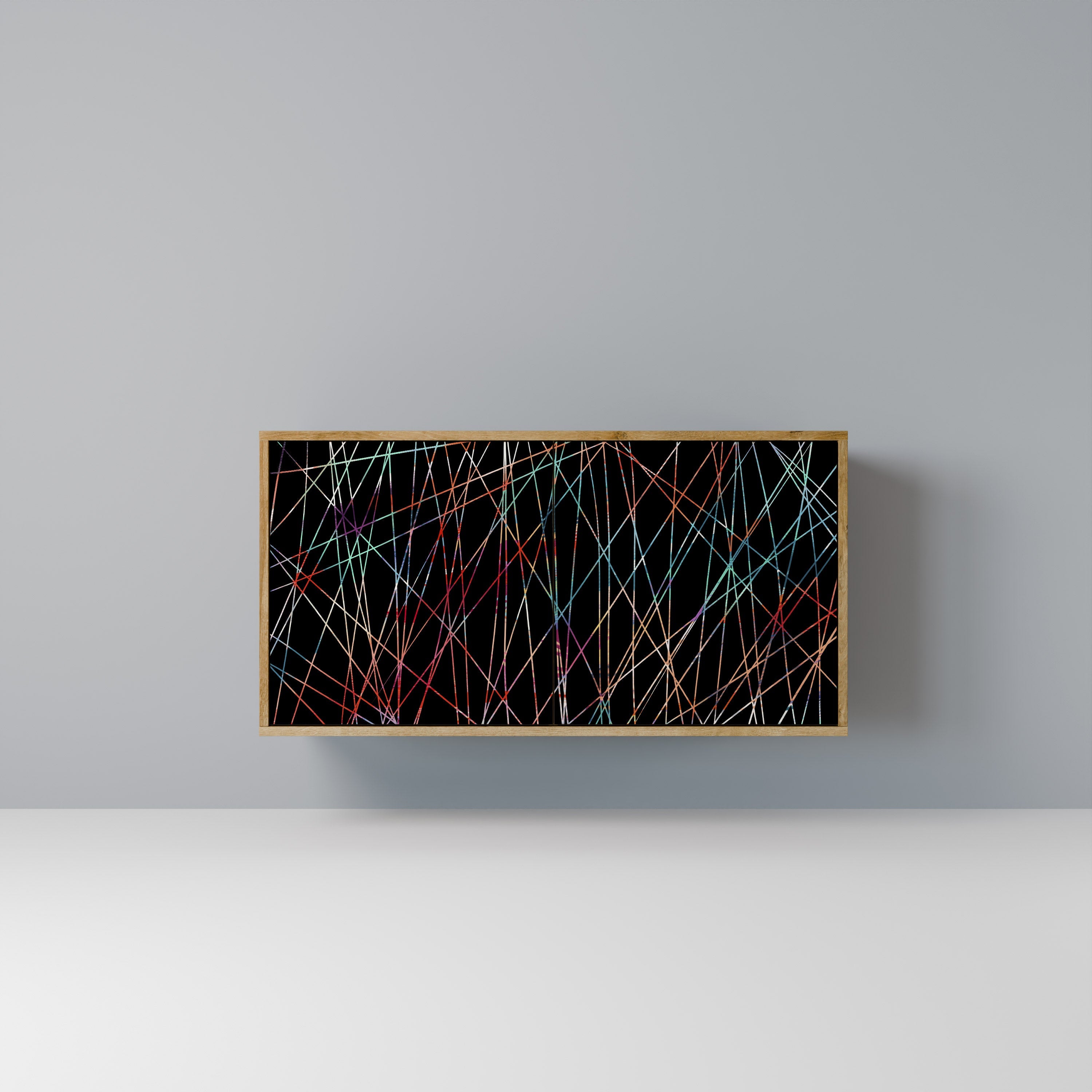 LUMINOUS SNARE 2-Door Sideboard in Oak Effect