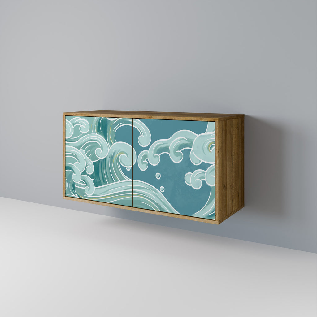 ASIAN SWAY 2-Door Sideboard in Oak Effect