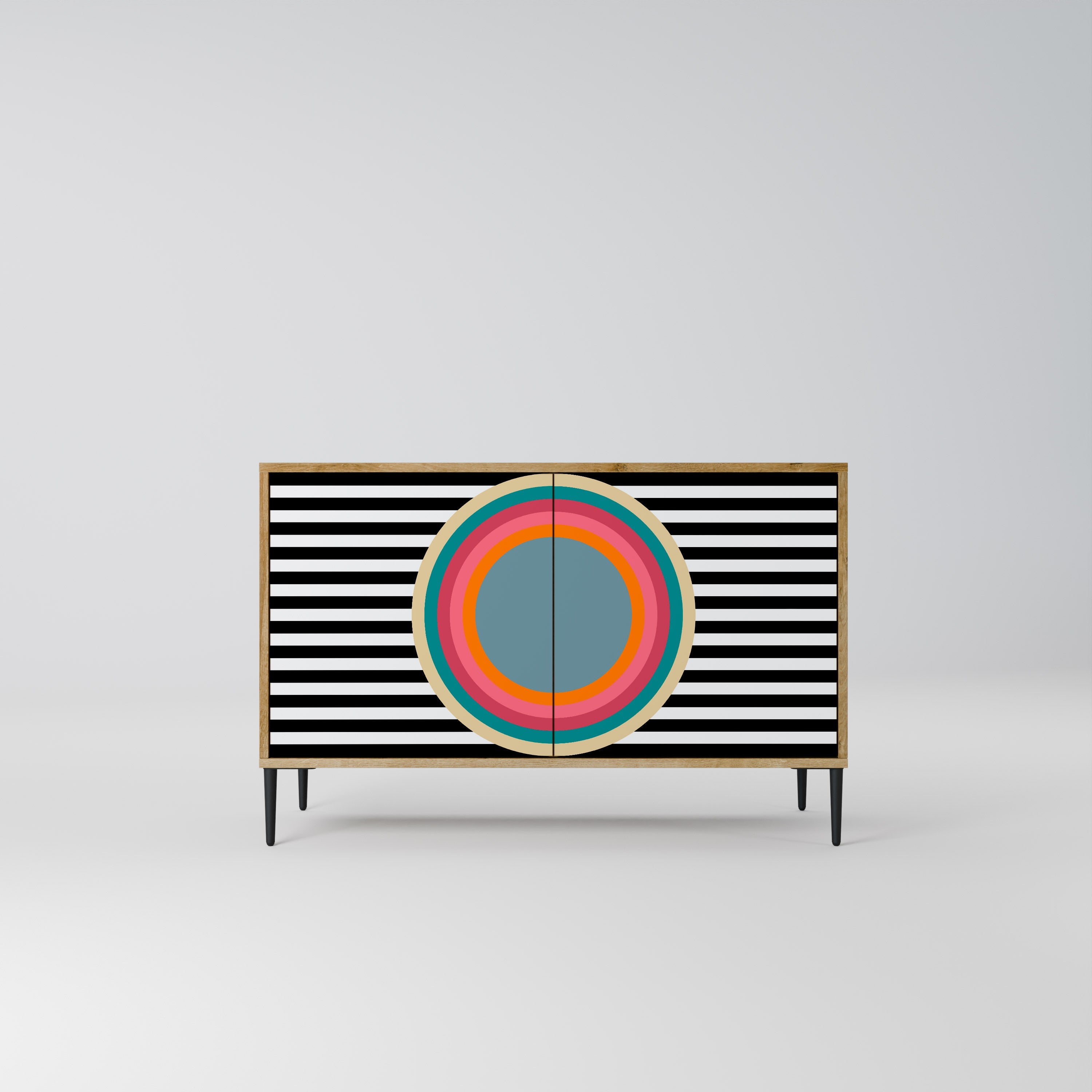 SPECTRA SHOWCASE 2-Door Sideboard in Oak Effect