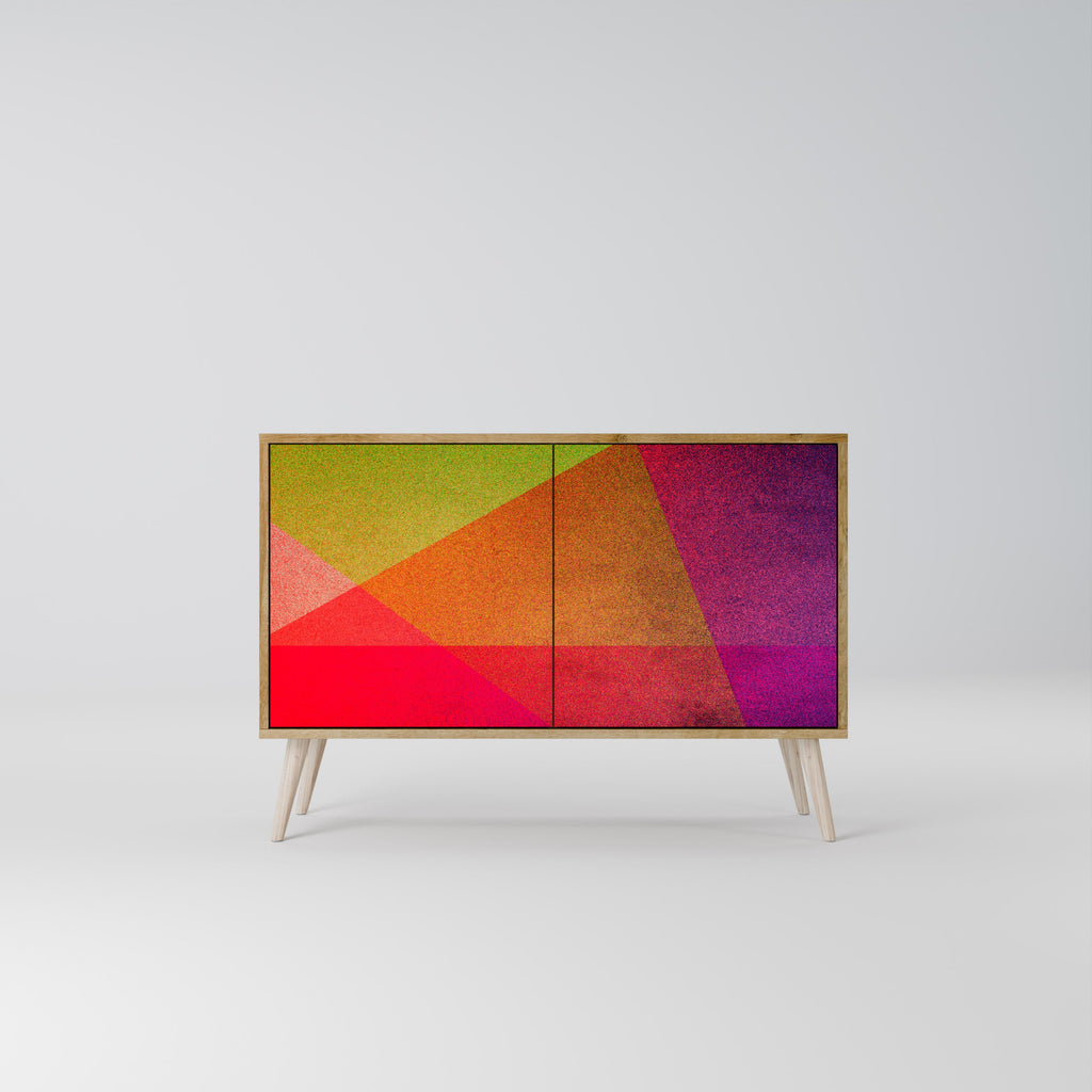 VIVID GEOMETRY 2-Door Sideboard in Oak Effect