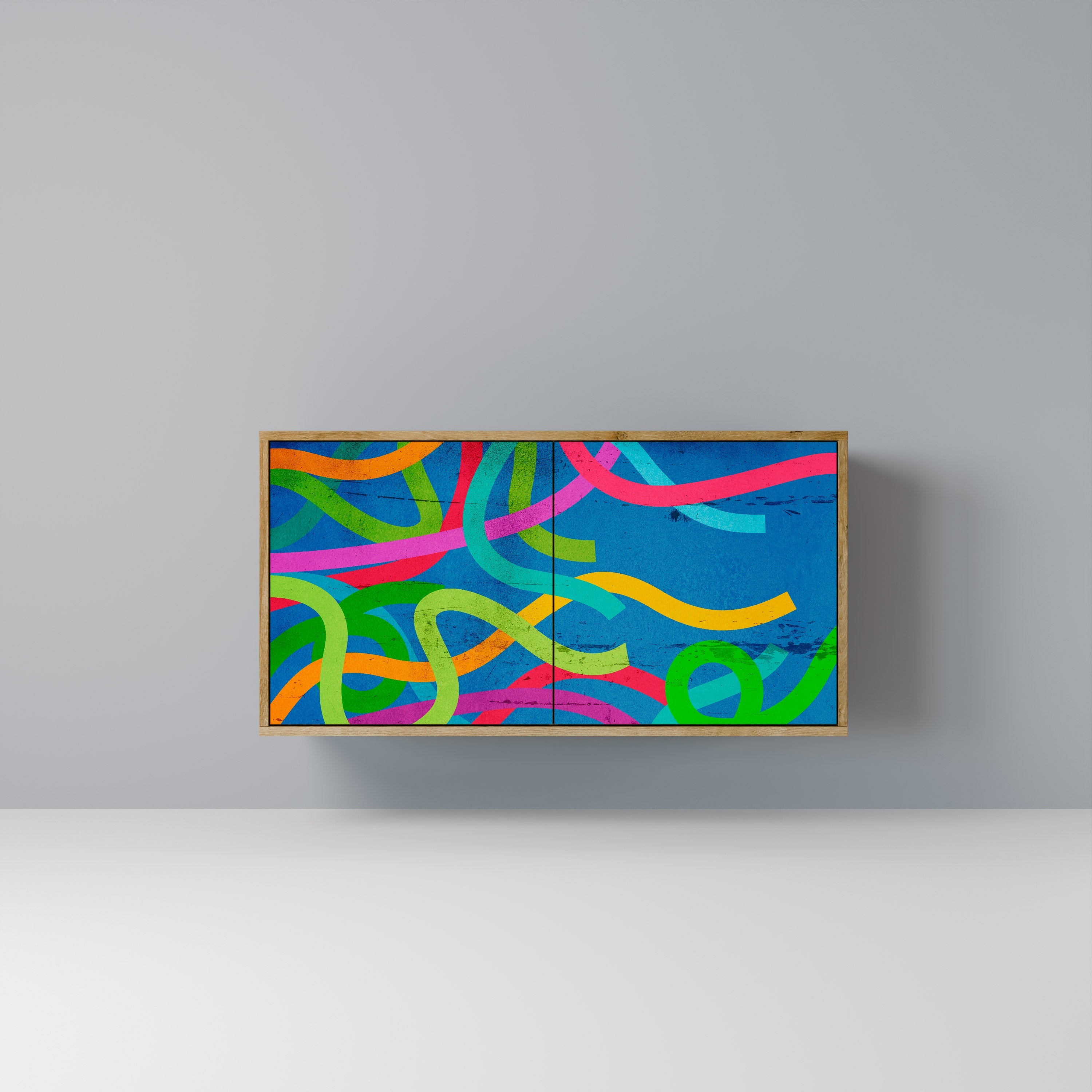 STREAMER TANGLE 2-Door Sideboard in Oak Effect