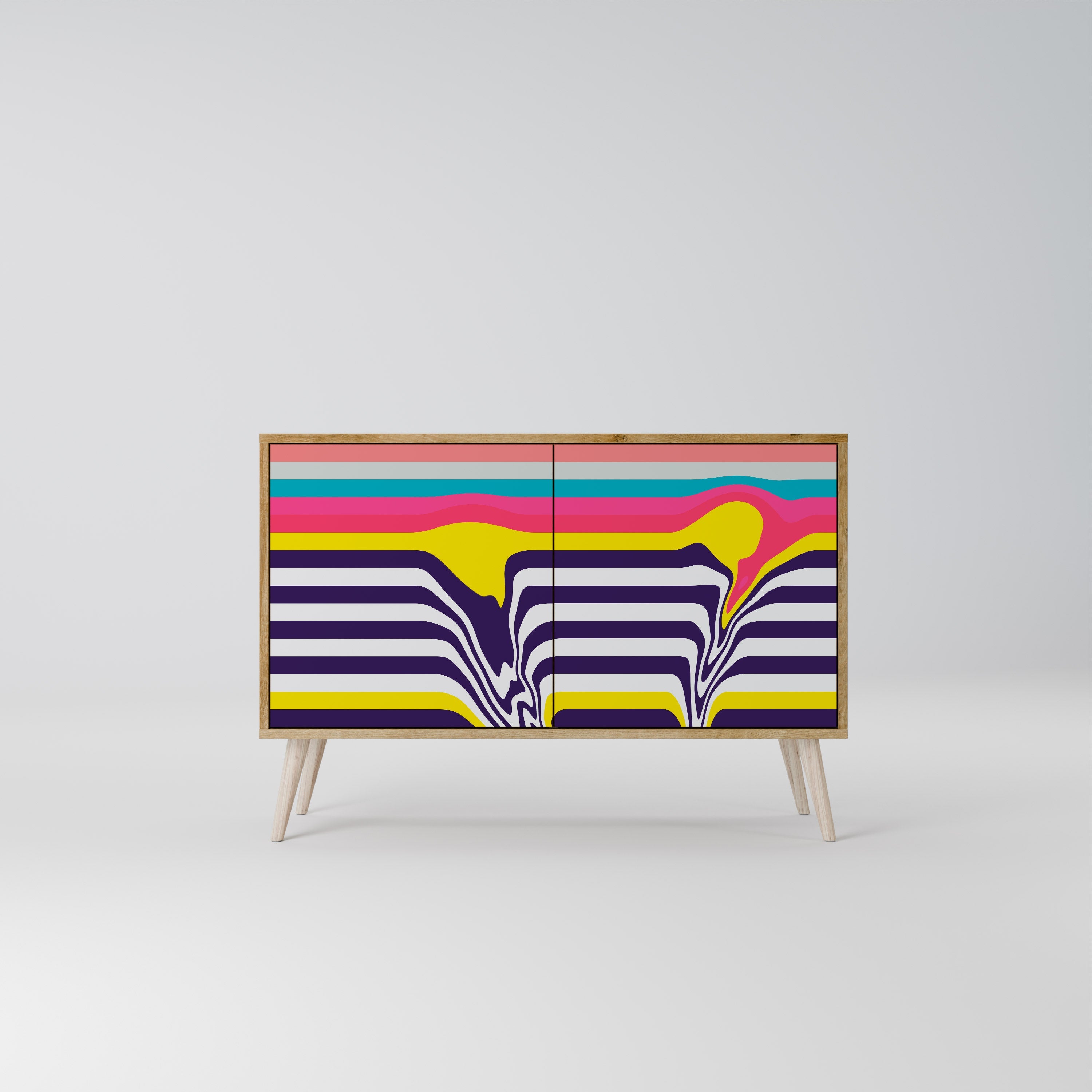 TONE COLLAPSE 2-Door Sideboard in Oak Effect