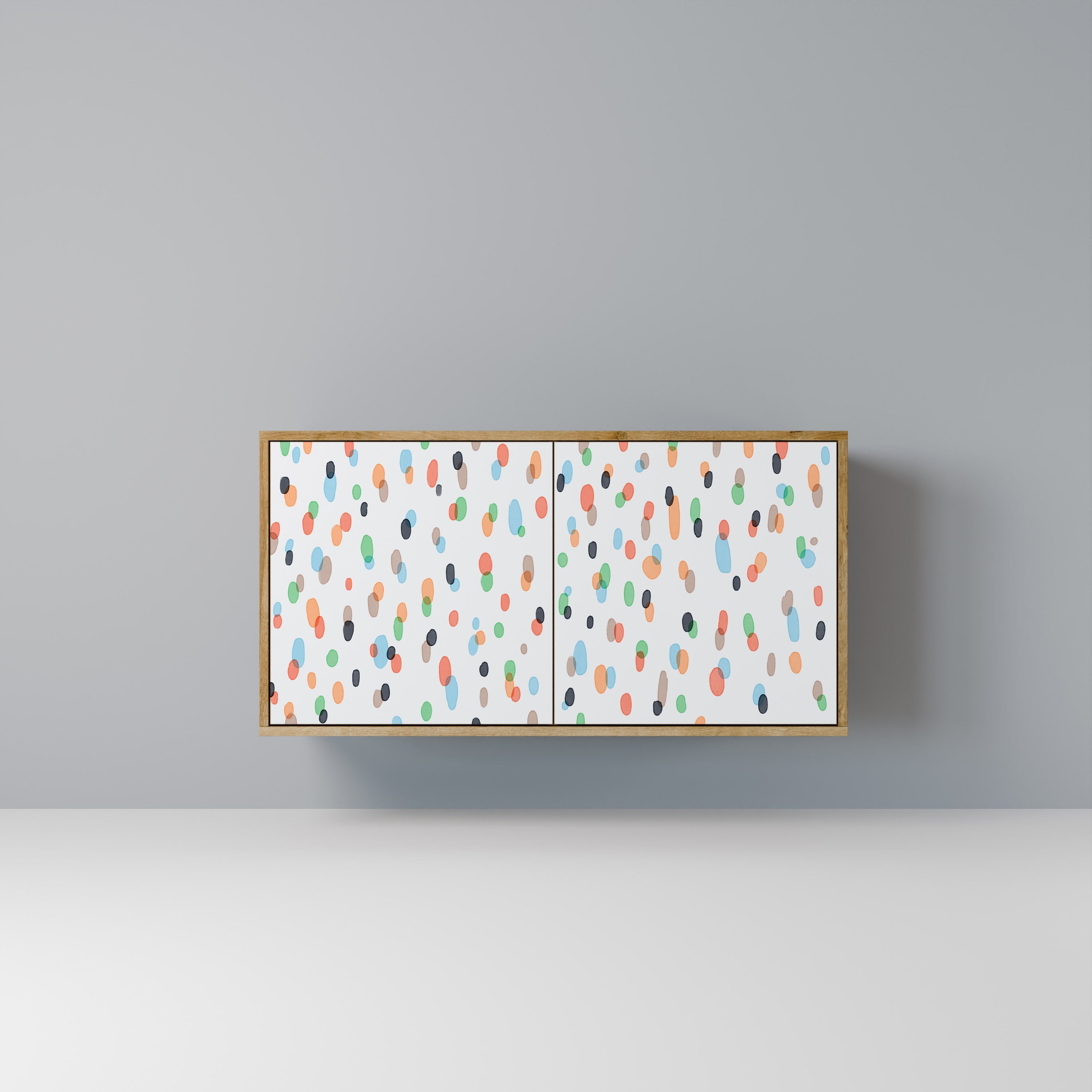 ENERGETIC SPOTS 2-Door Sideboard in Oak Effect
