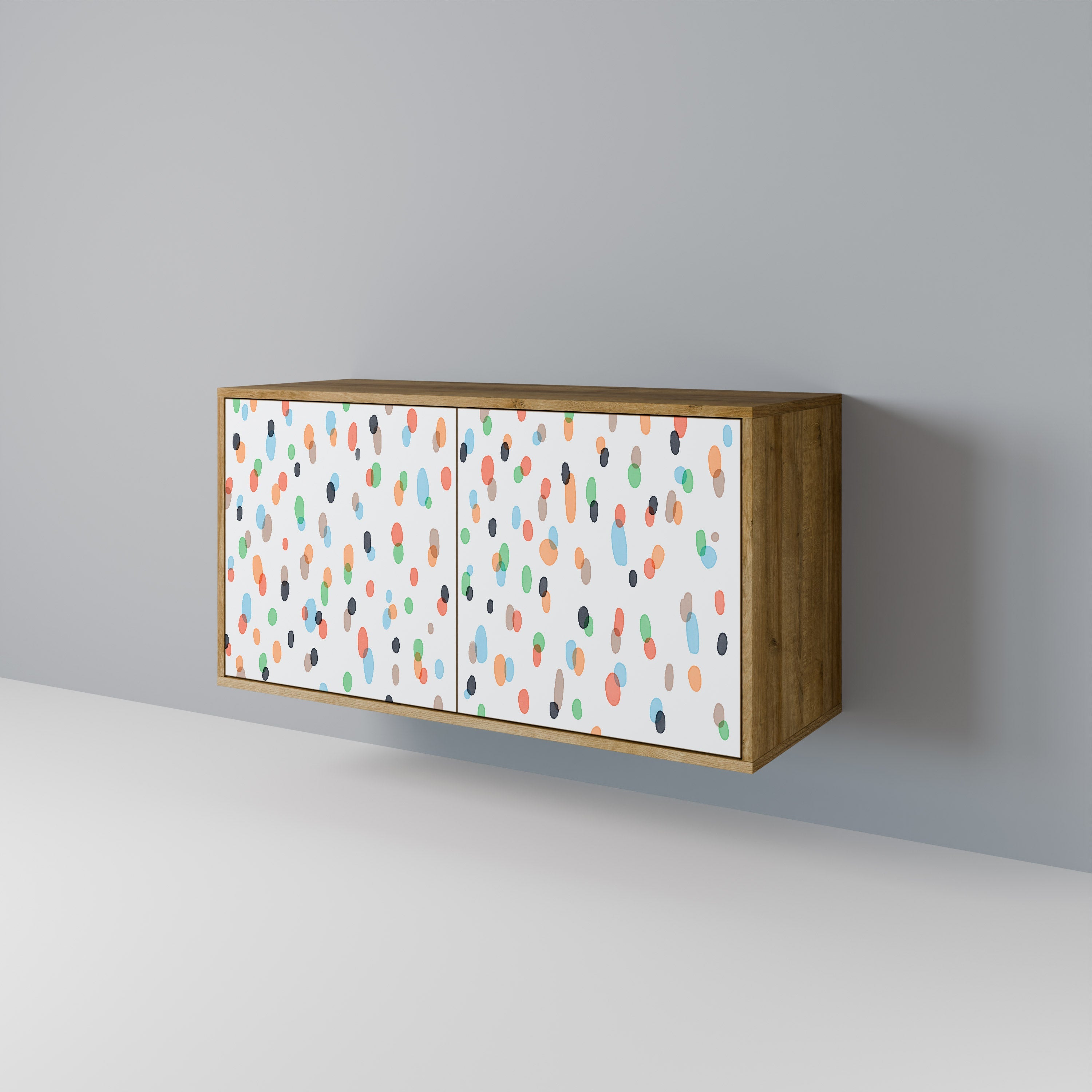 ENERGETIC SPOTS 2-Door Sideboard in Oak Effect