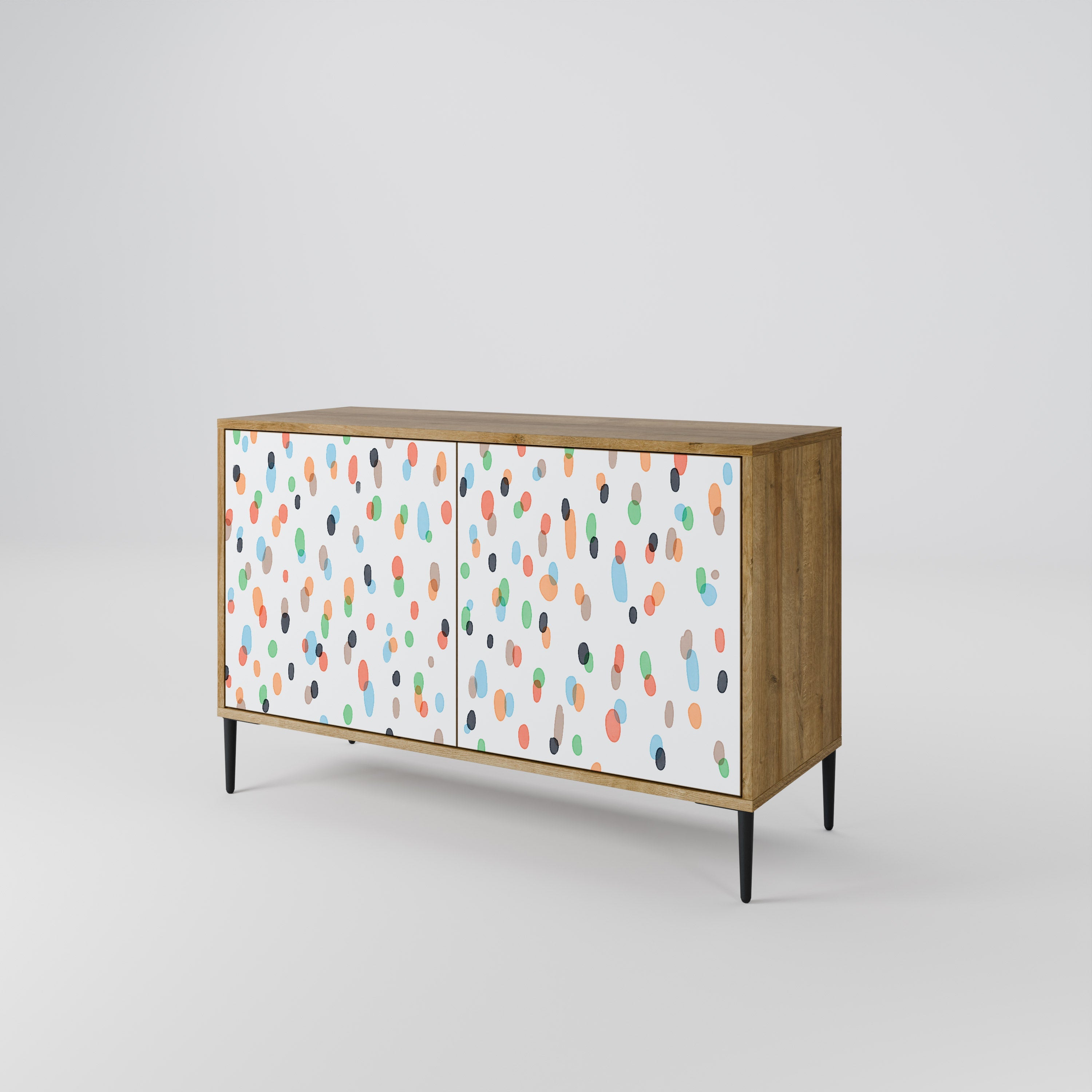 ENERGETIC SPOTS 2-Door Sideboard in Oak Effect