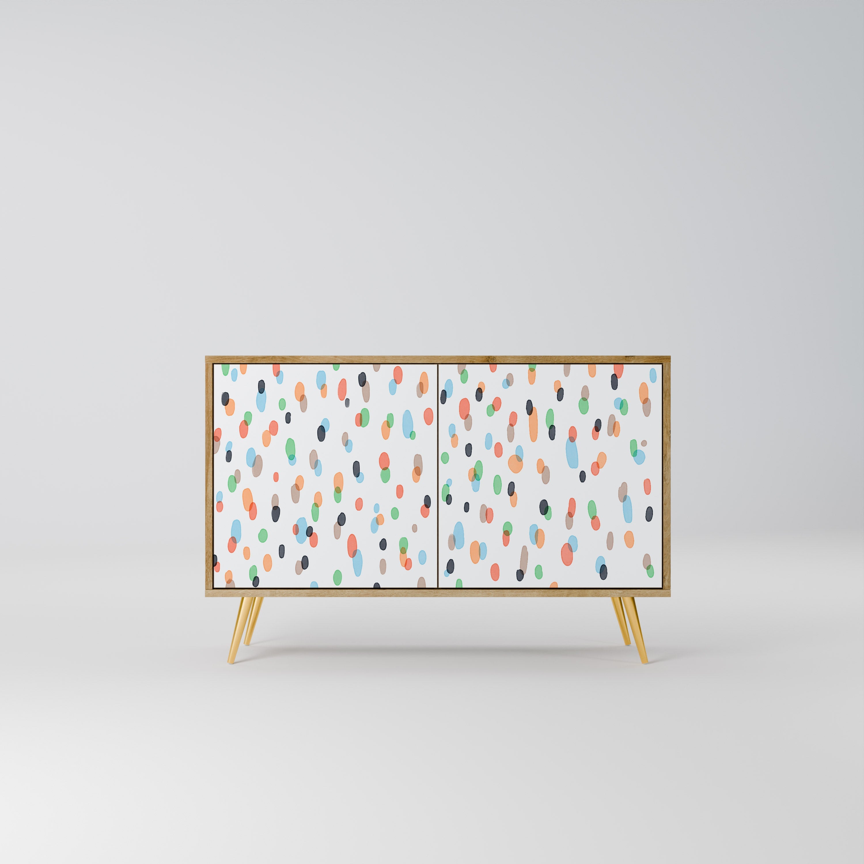 ENERGETIC SPOTS 2-Door Sideboard in Oak Effect