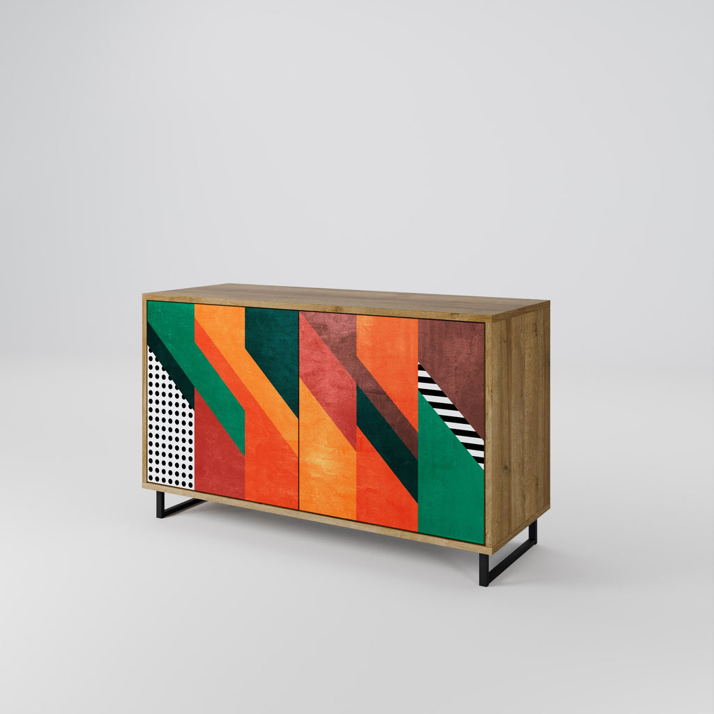 MAKESHIFT ARTISTRY 2-Door Sideboard in Oak Effect