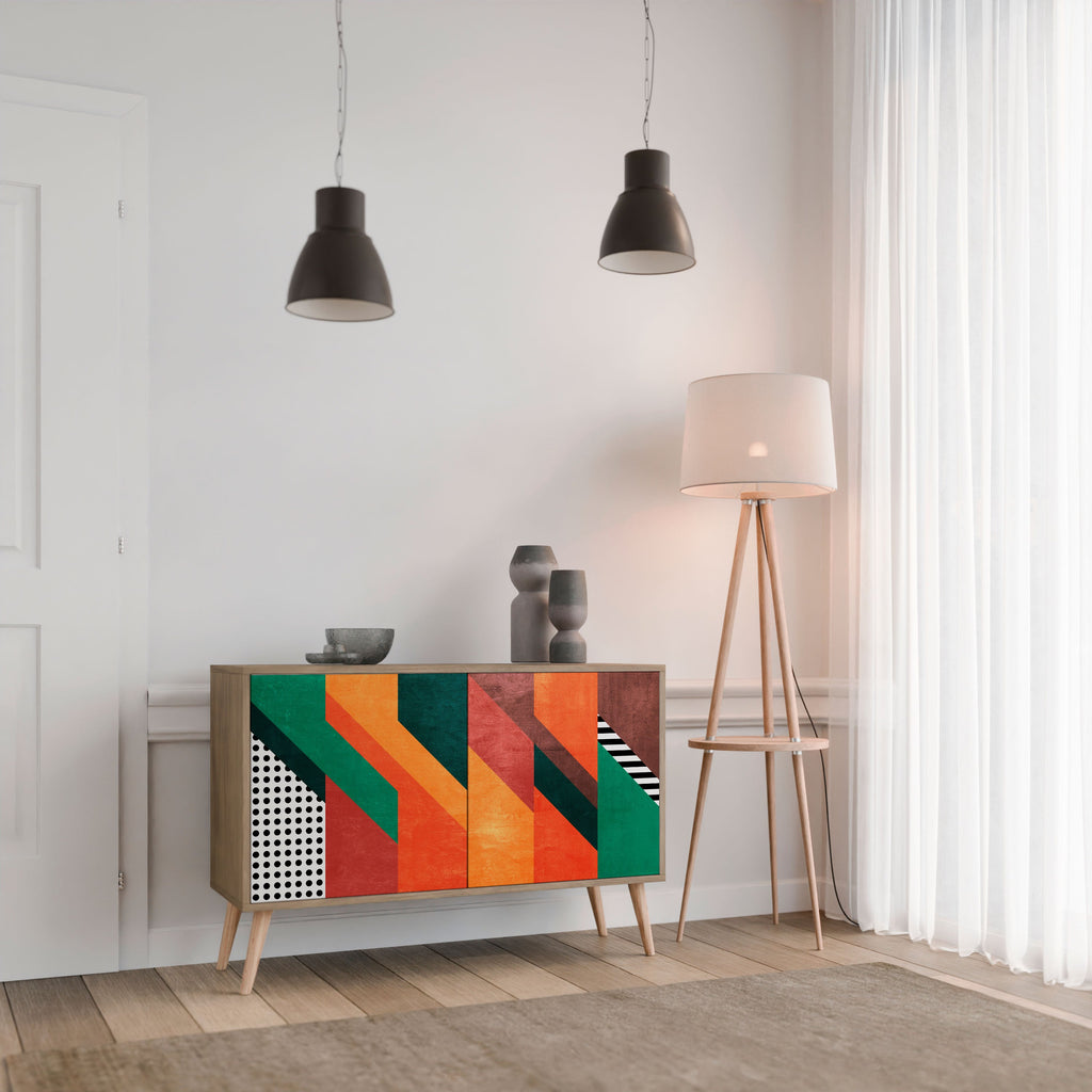 MAKESHIFT ARTISTRY 2-Door Sideboard in Oak Effect