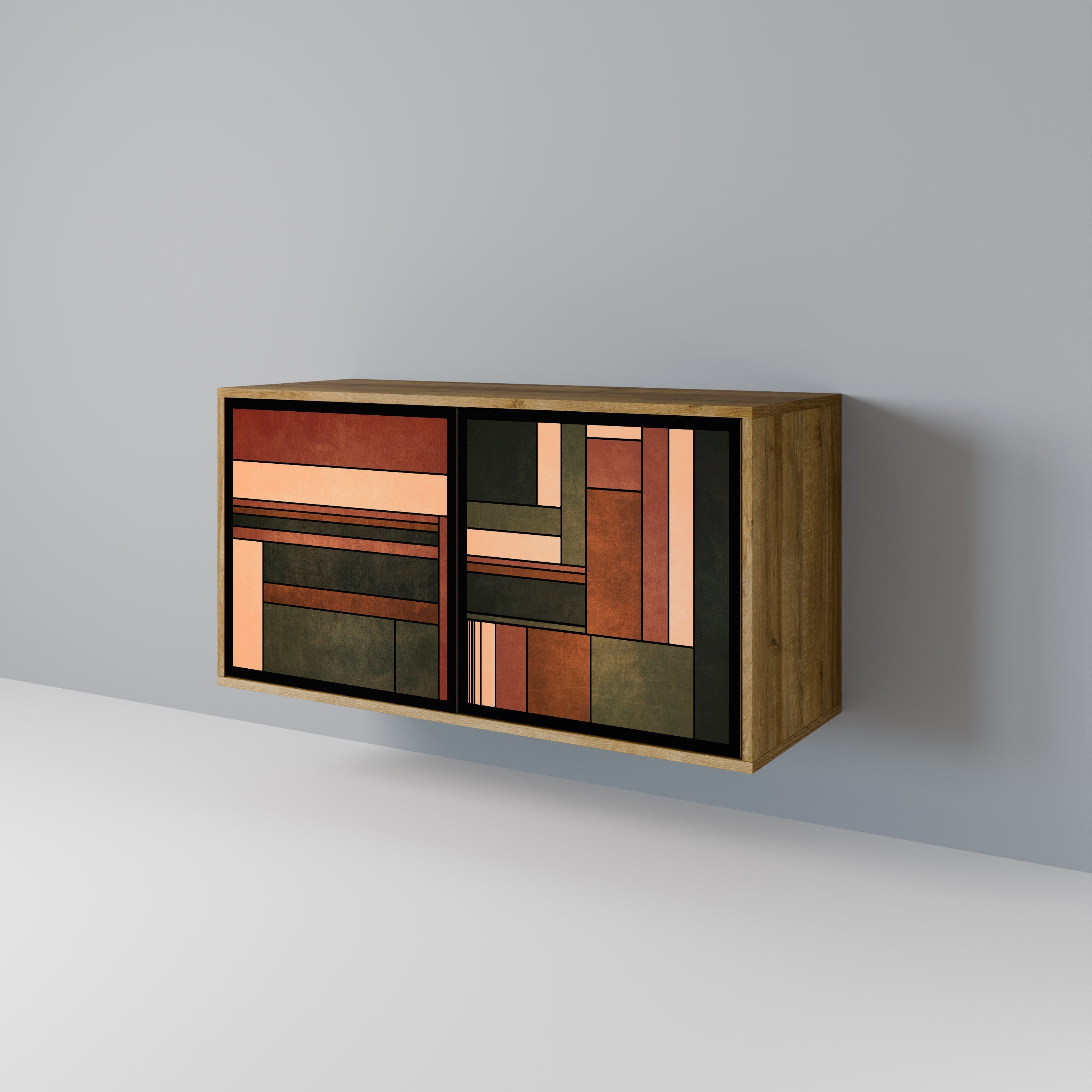 FIGURES OF NATURE 2-Door Sideboard in Oak Effect