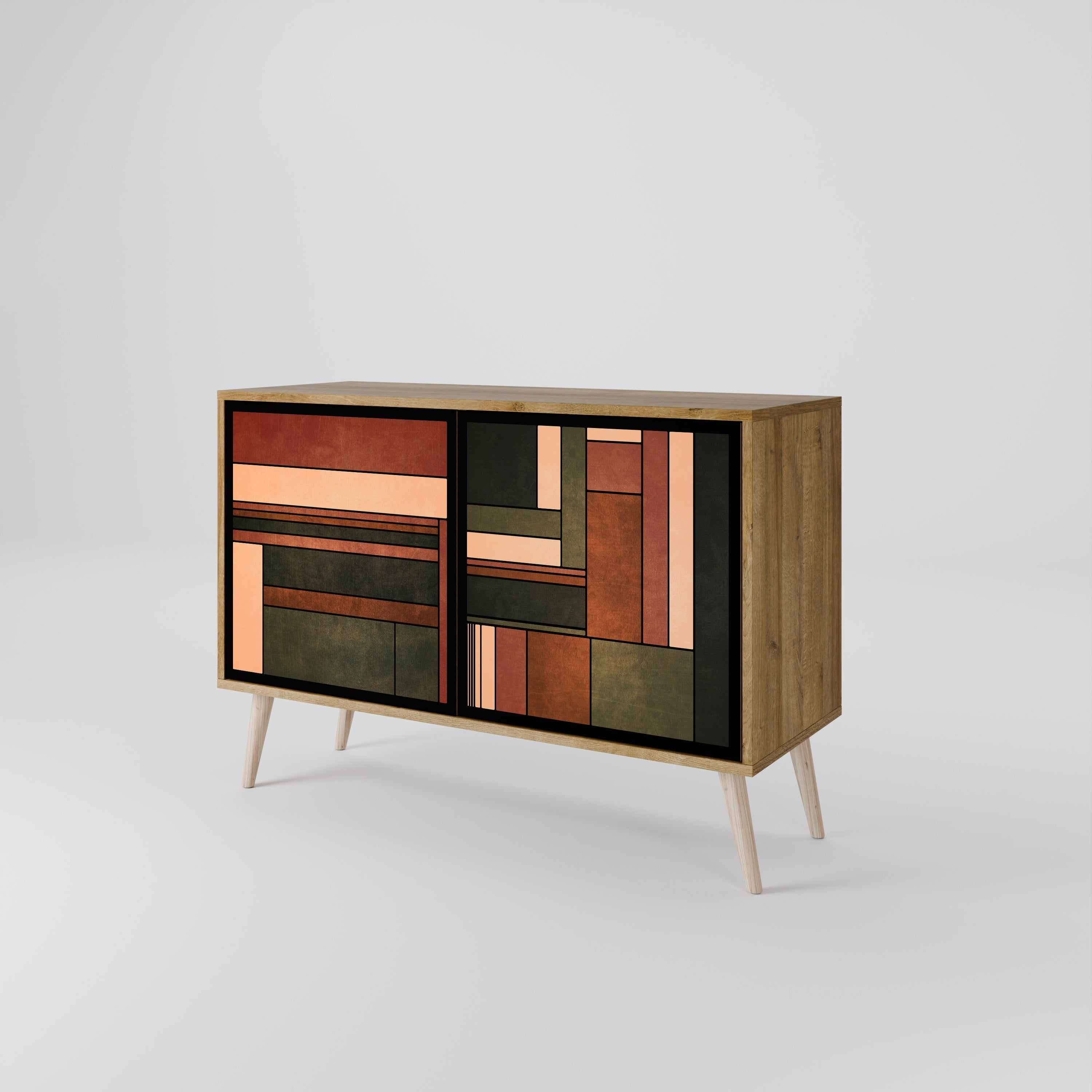 FIGURES OF NATURE 2-Door Sideboard in Oak Effect