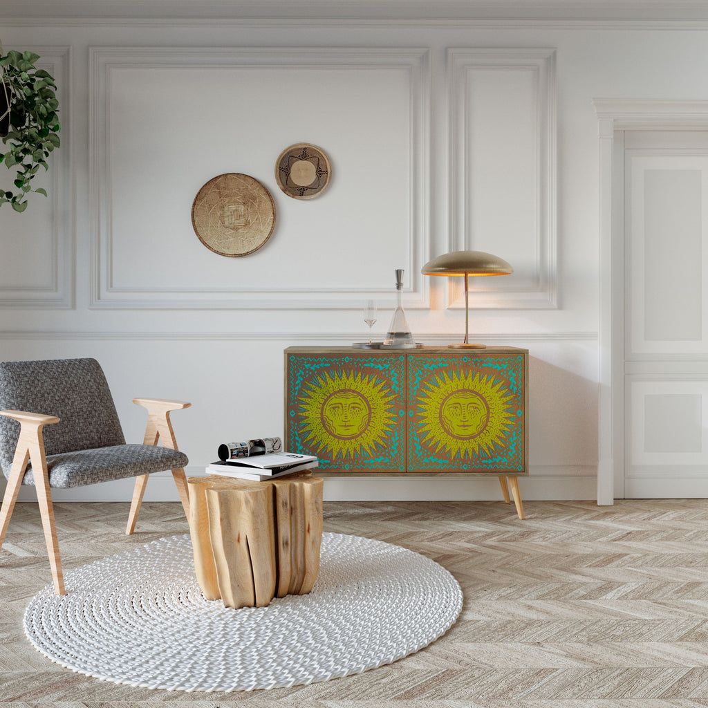 SUNSHINE EULOGY 2-Door Sideboard in Oak Effect