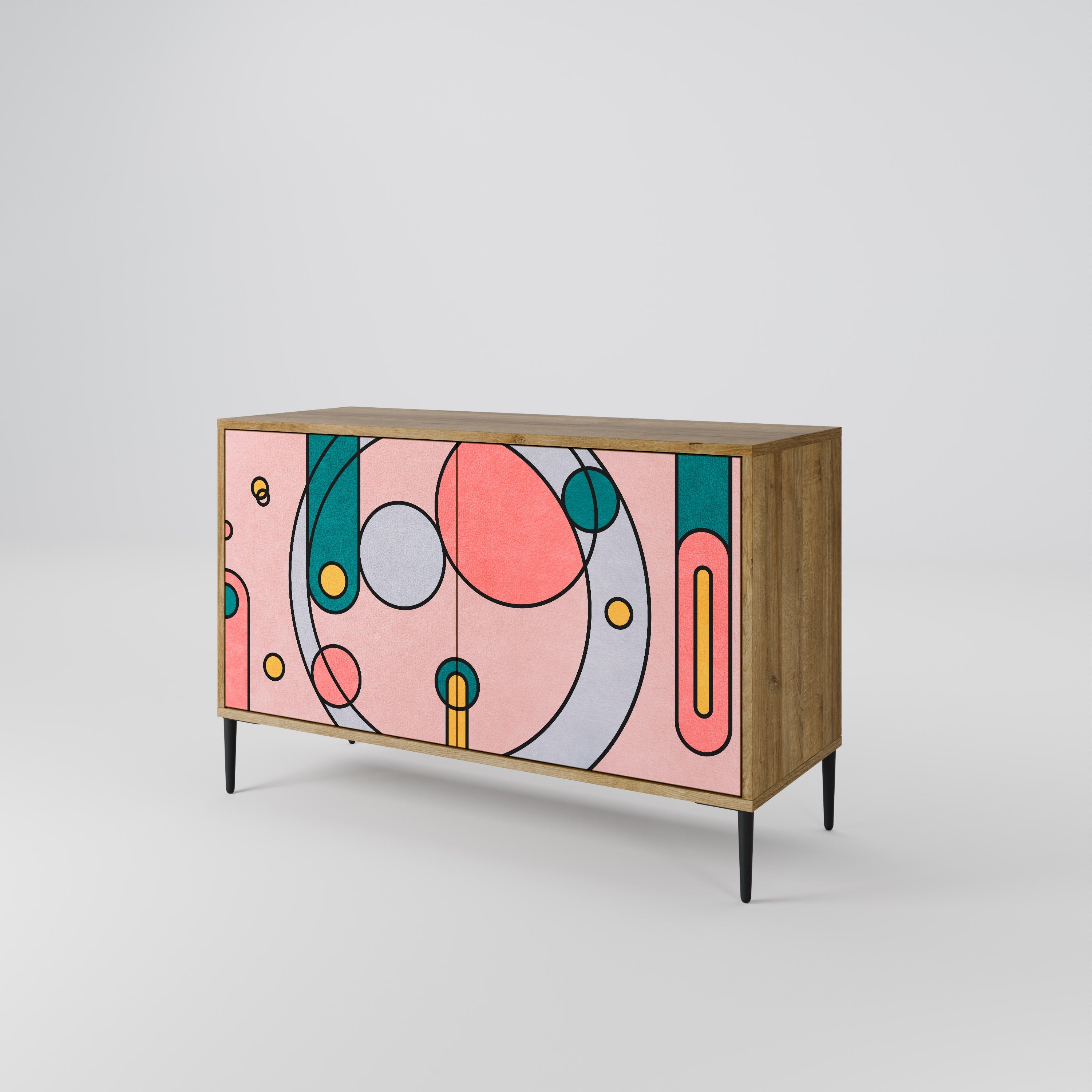 GOSSAMER ECHOES 2-Door Sideboard in Oak Effect