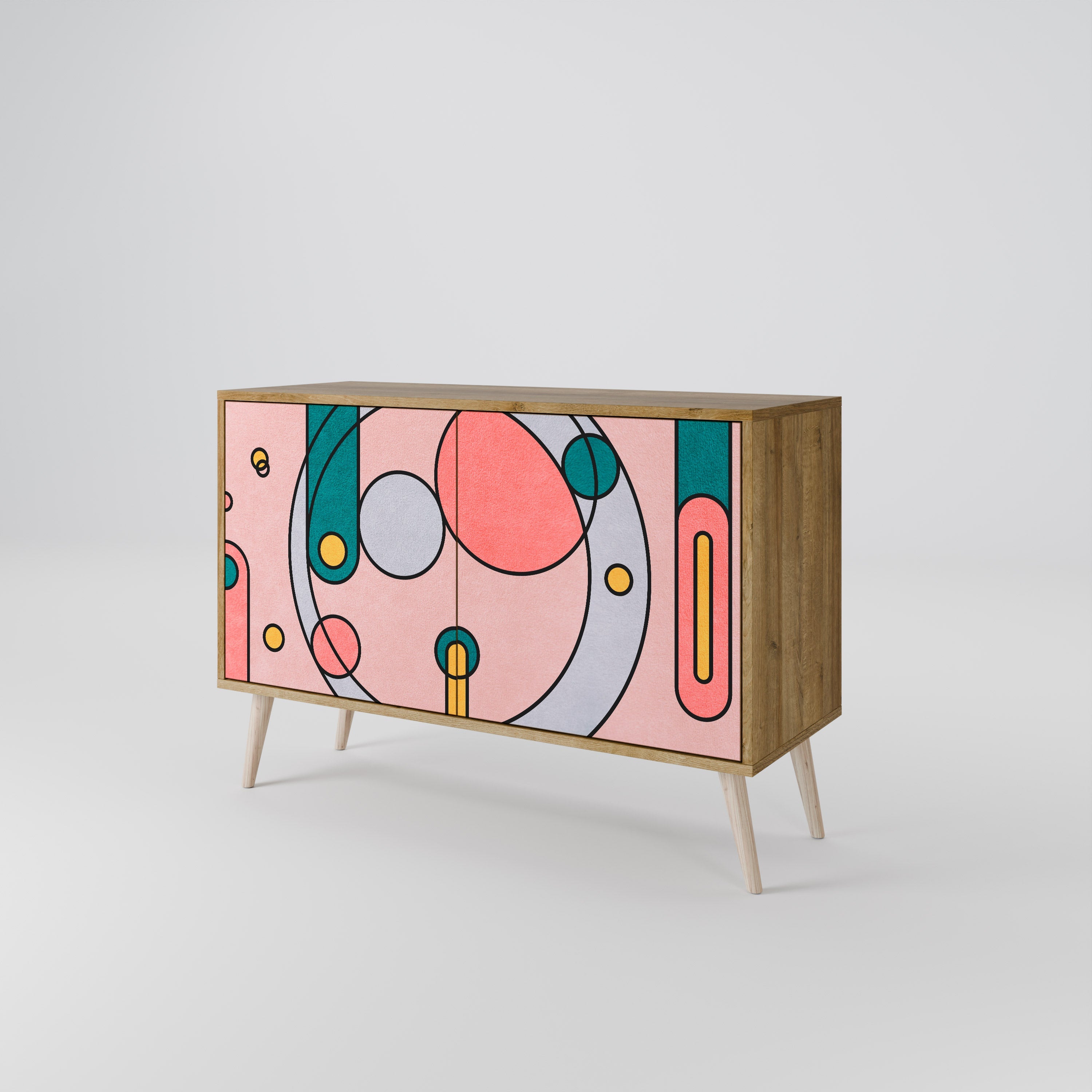 GOSSAMER ECHOES 2-Door Sideboard in Oak Effect