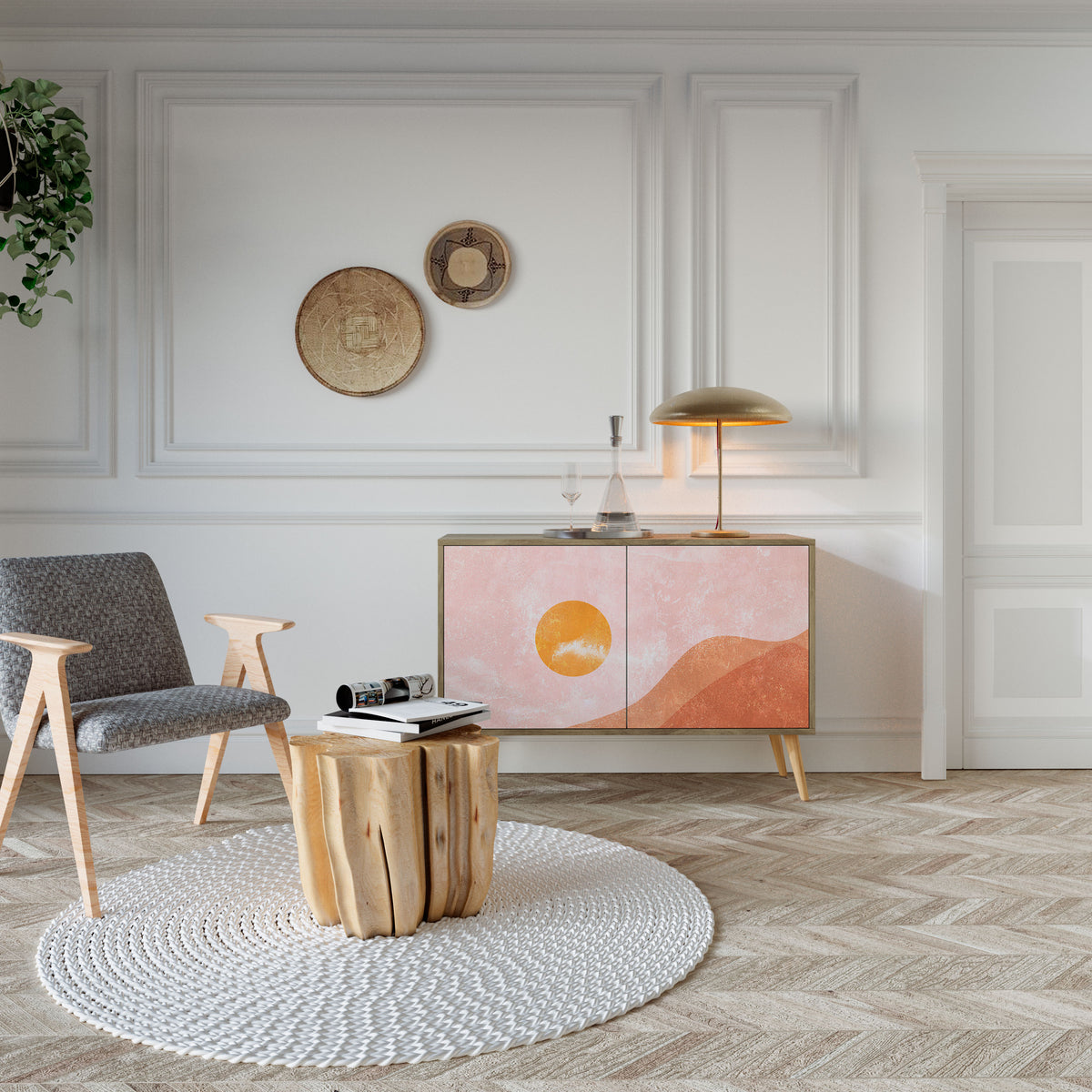 LUMINOUS SUNLIGHT 2-Door Sideboard
