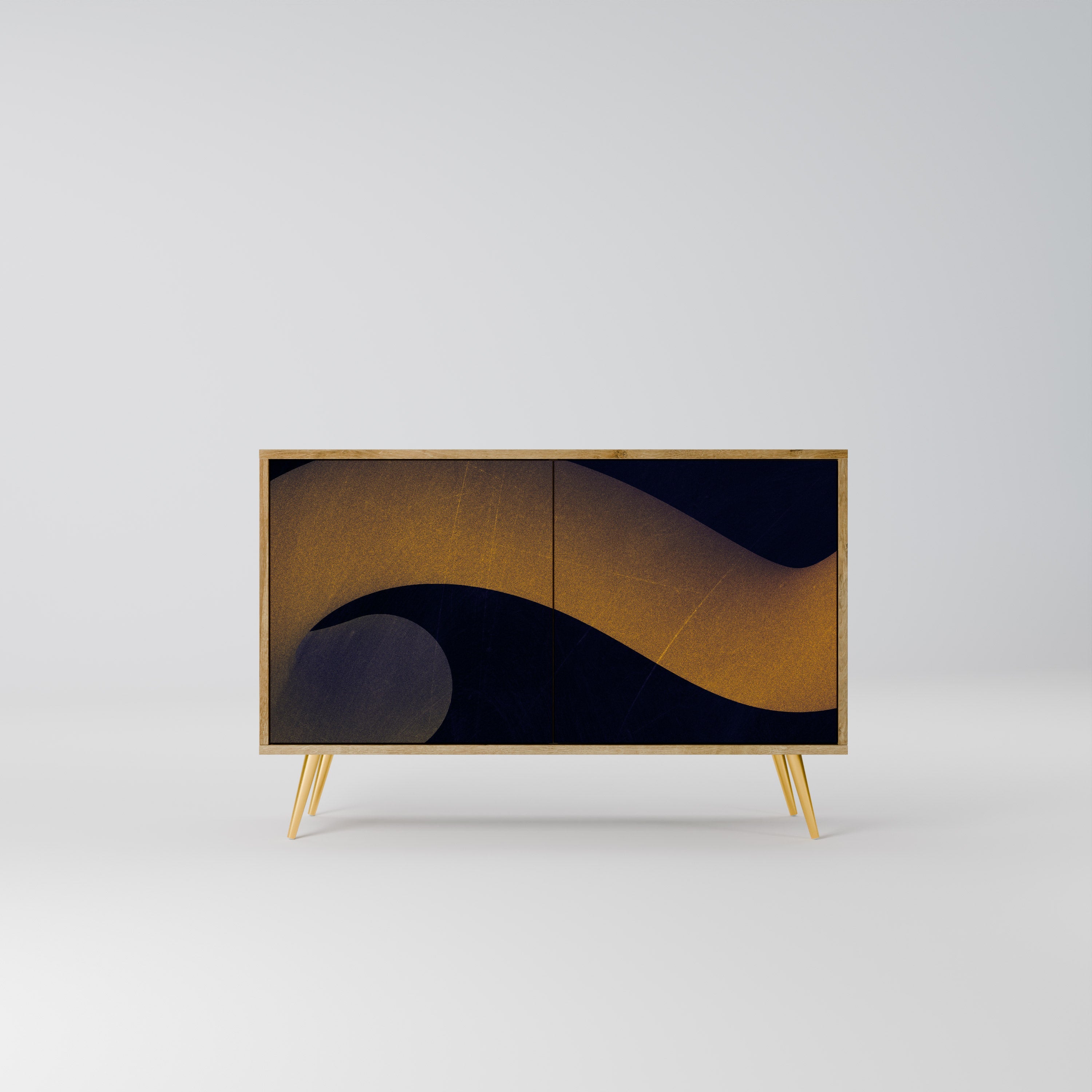 HOLLOW TIME 2-Door Sideboard in Oak Effect