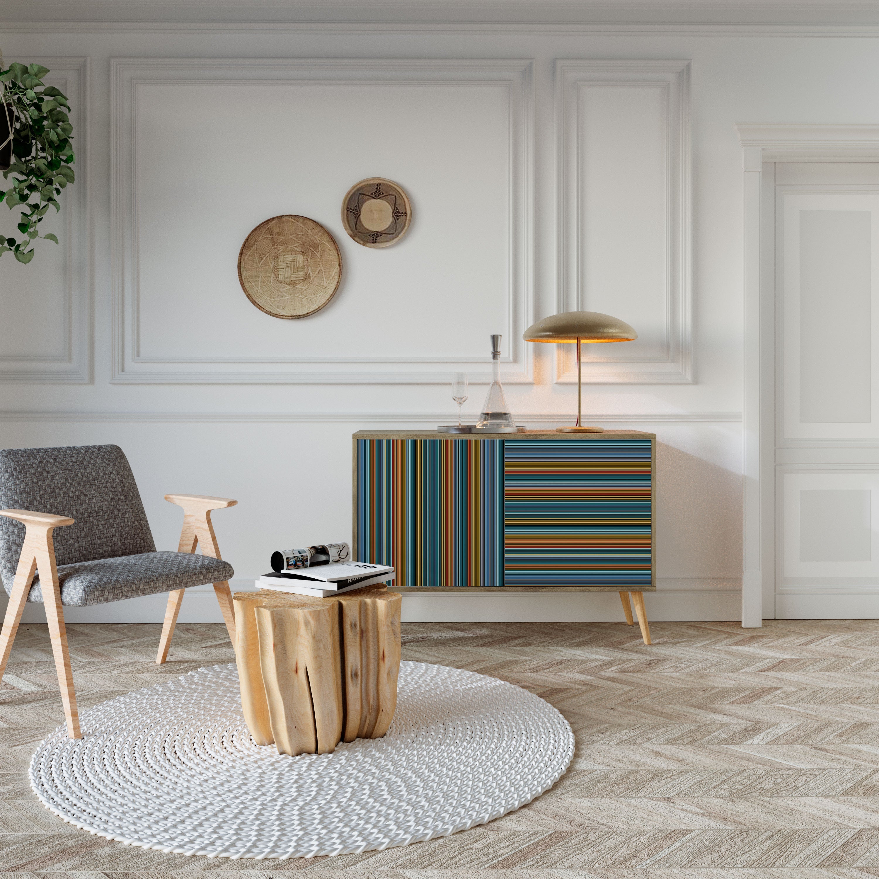 LINEOUT SPECTRUM 2-Door Sideboard in Oak Effect
