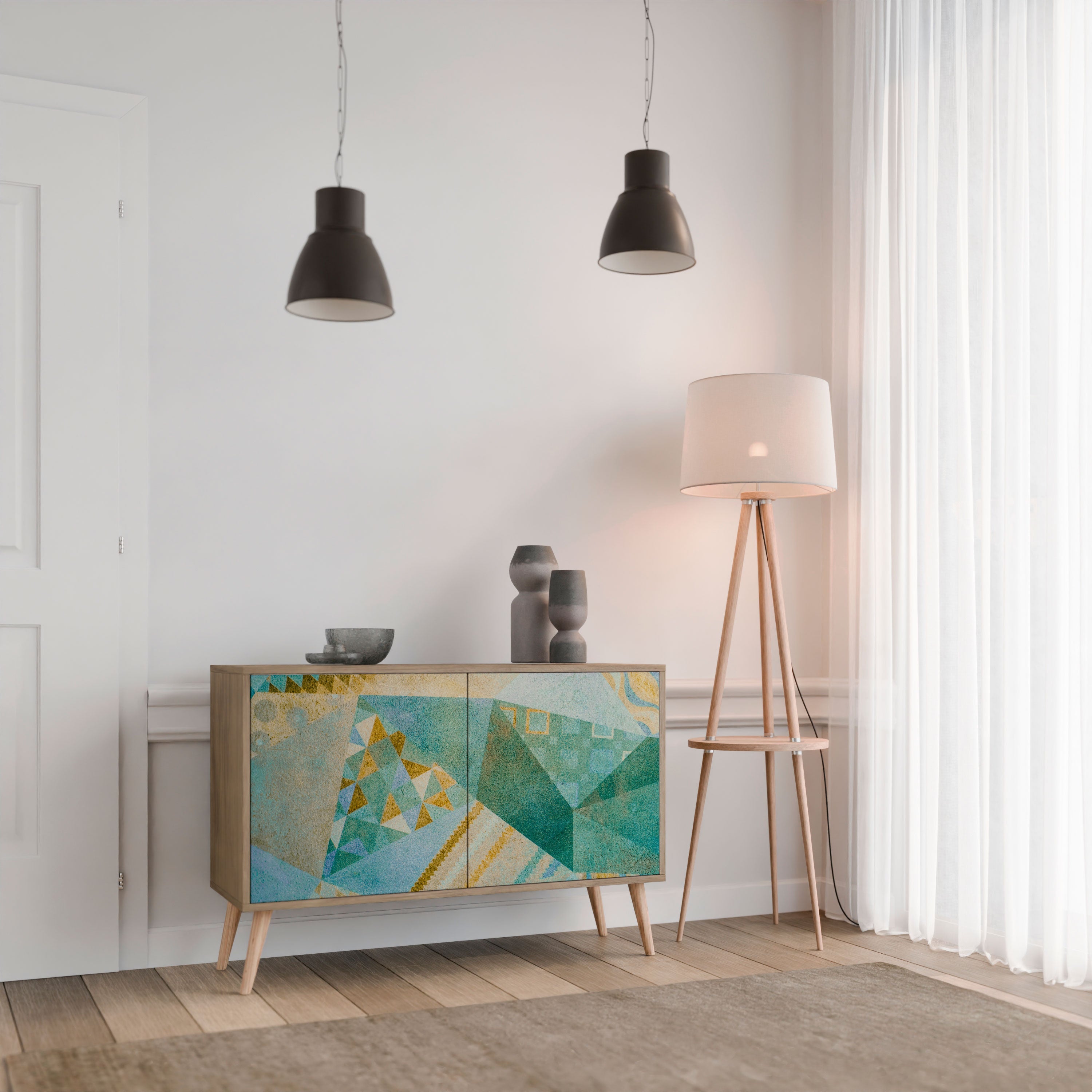 SPECTRUM SPLENDOR 2-Door Sideboard in Oak Effect