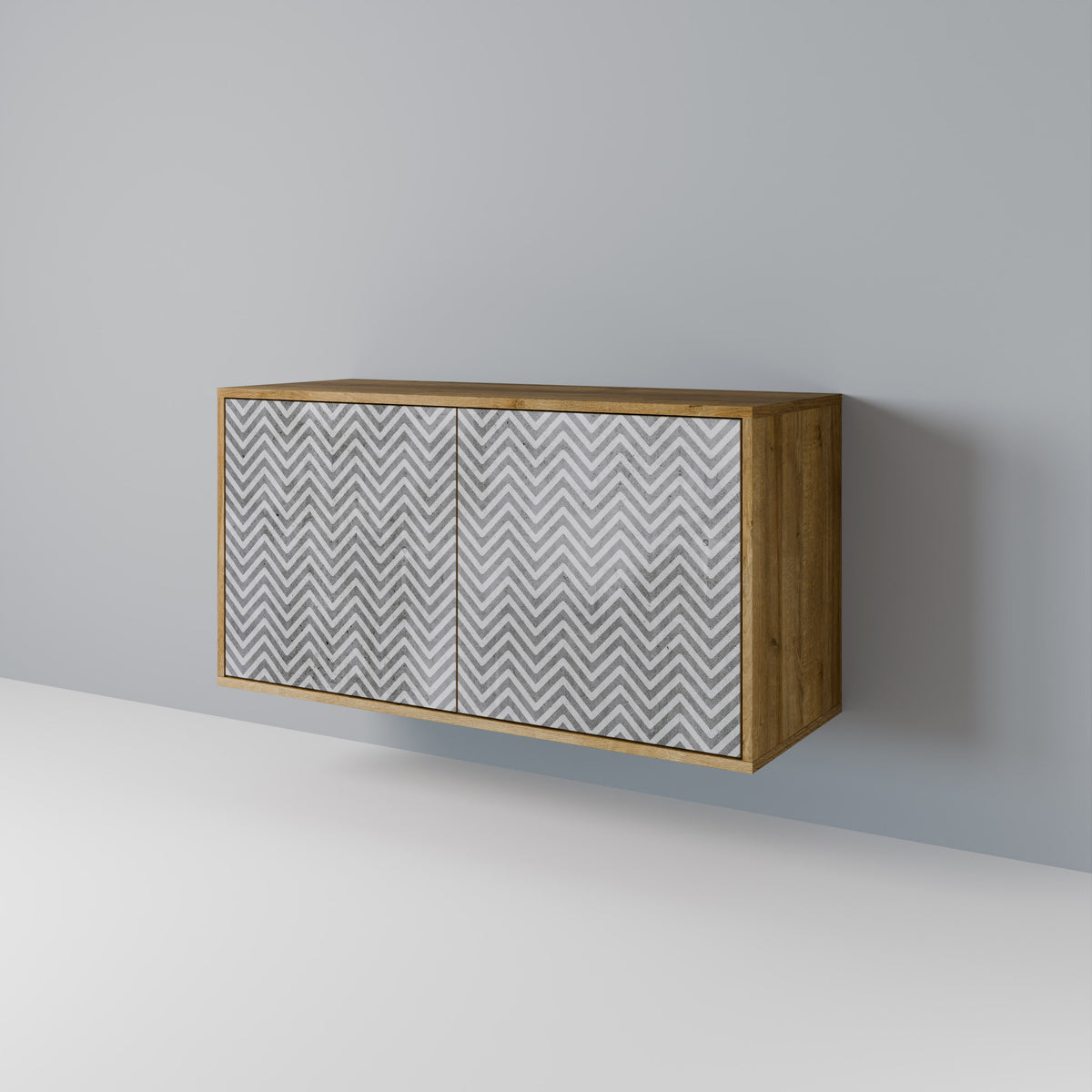 CONCRETE ZIG ZAG 2-Door Sideboard