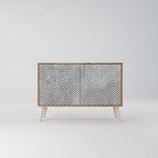 CONCRETE ZIG ZAG 2-Door Sideboard