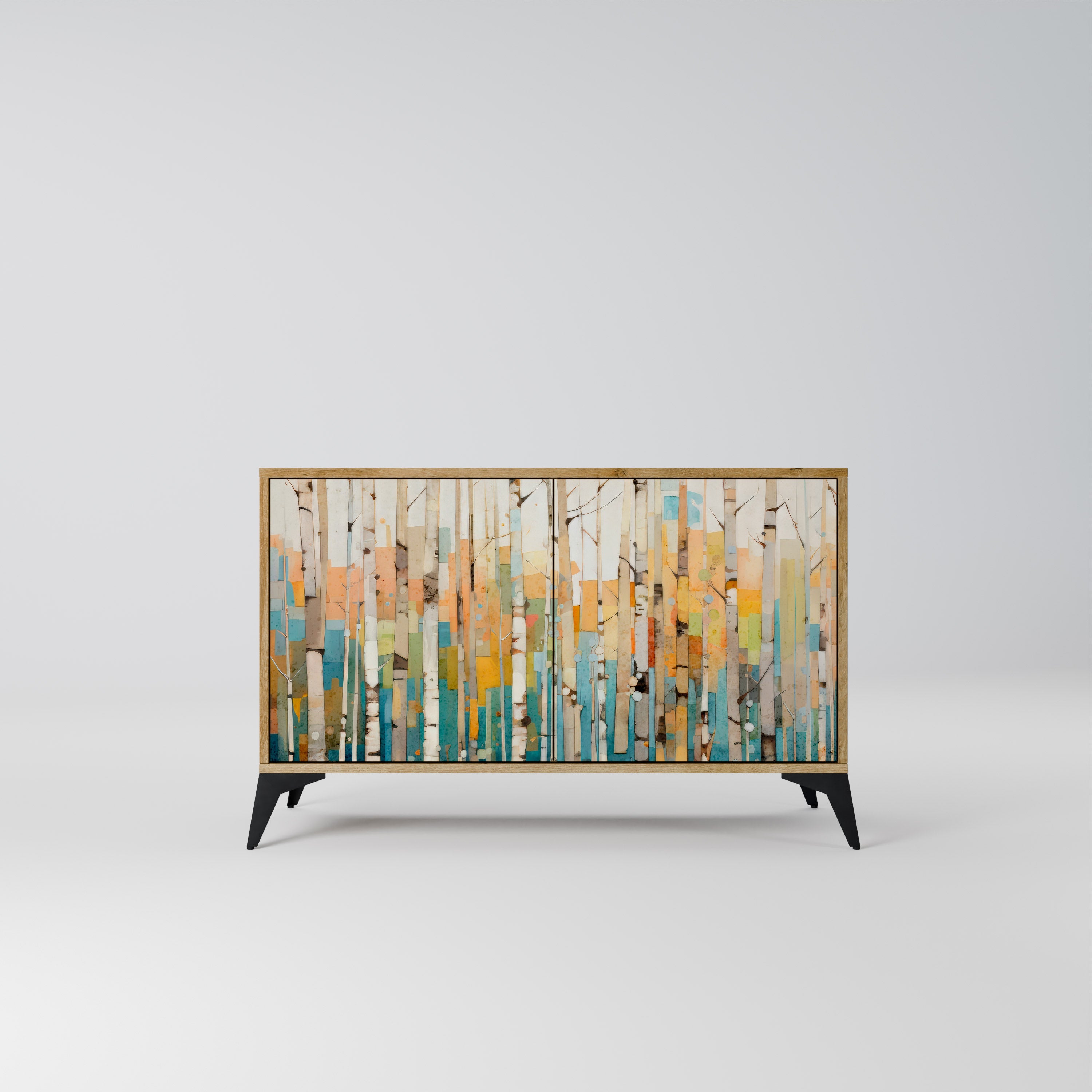 BIRCH KALEIDOSCOPE 2-Door Sideboard in Oak Effect