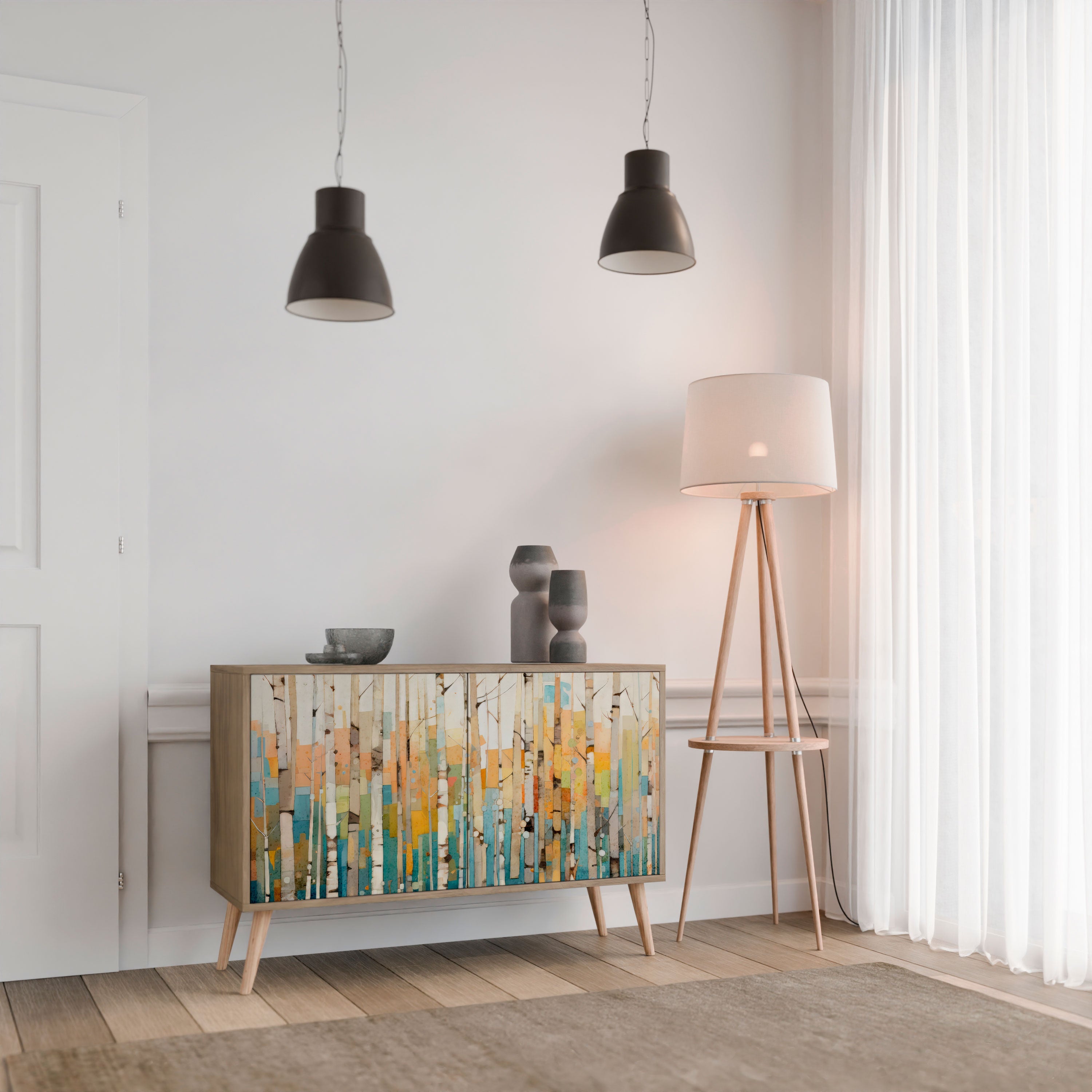 BIRCH KALEIDOSCOPE 2-Door Sideboard in Oak Effect